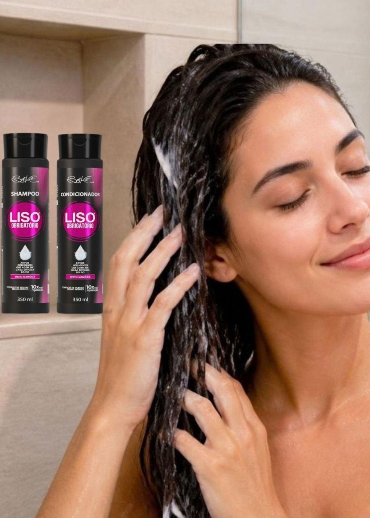 Pack Máscara 300 g y Leave-in Liso Obrigatório Belkit-3