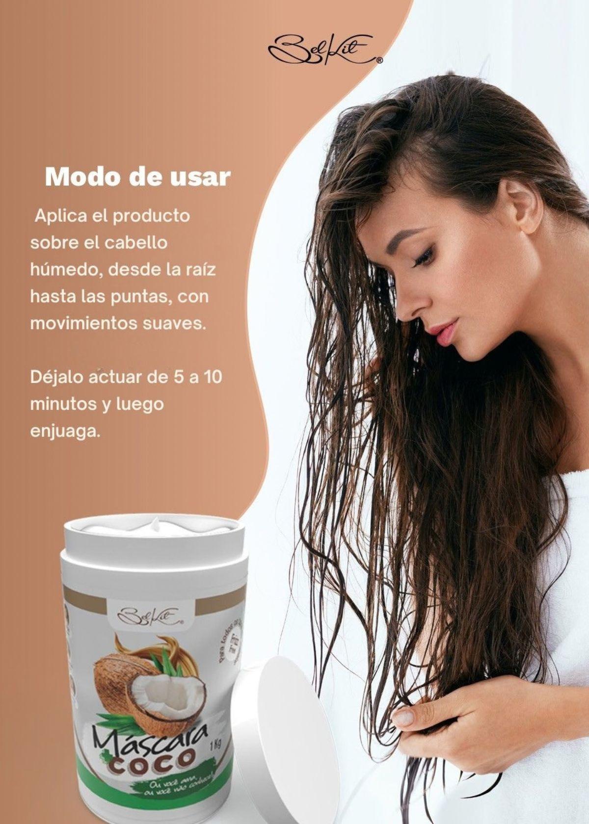 Máscara Capilar Coco Belkit 1 kg Nutrición Ultra Hidratante-4