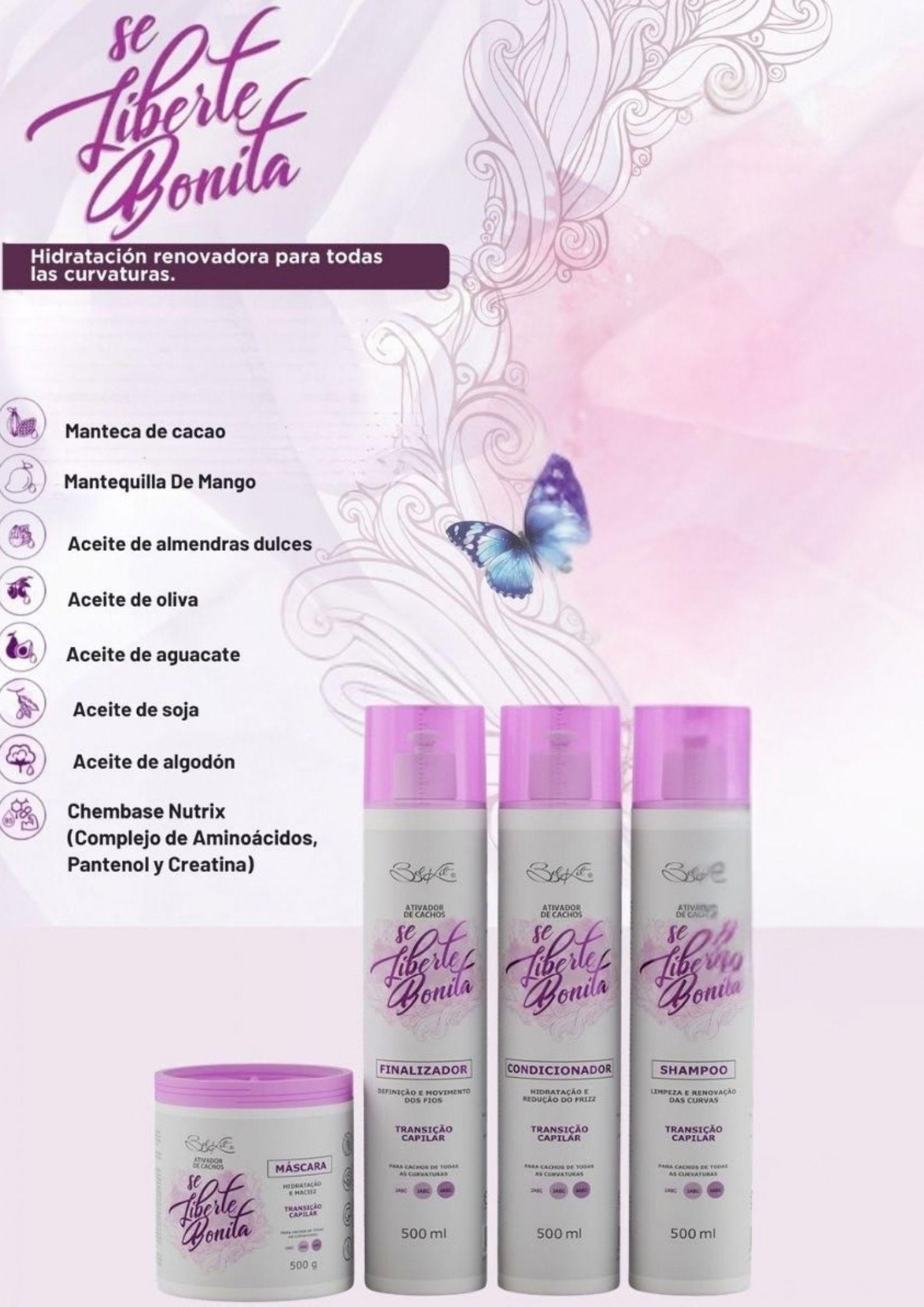 Kit Cachos Esplendorosos Se Liberte Bonita 4pz-5