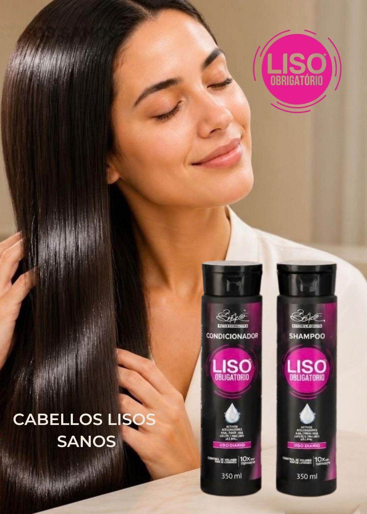 Pack Shampoo y Acondicionador Liso Obrigatório 350ml-5