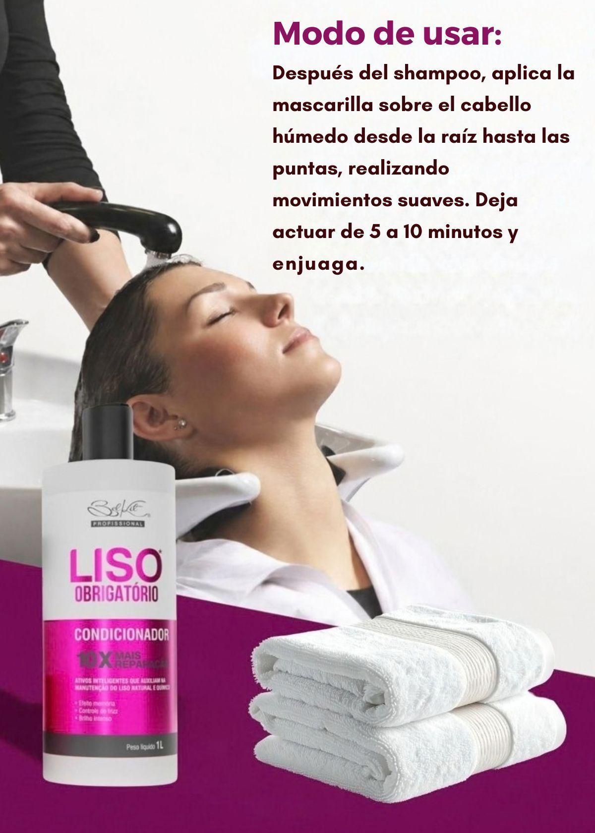 Acondicionador Liso Obrigatório Belkit 1 L Anti Frizz-3