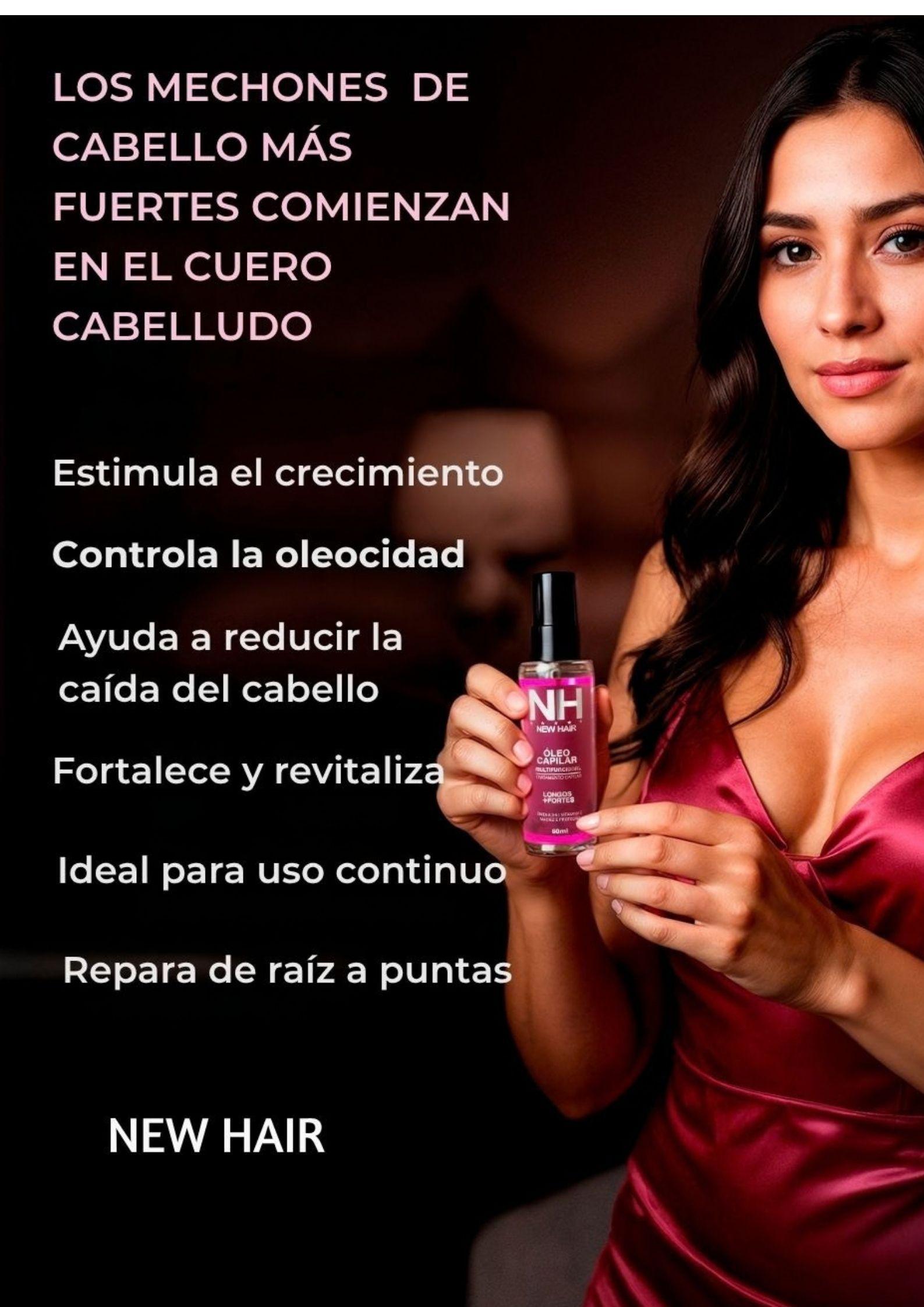 Aceite Capilar Multifuncional New Hair 60 ml Anti Frizz-2