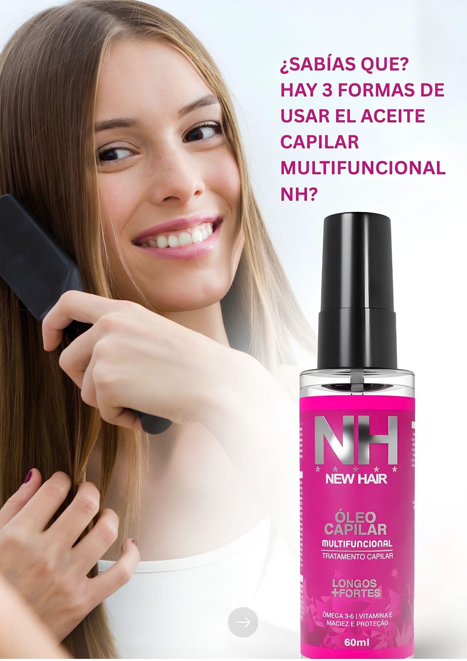 Aceite Capilar Multifuncional New Hair 60 ml Anti Frizz-3