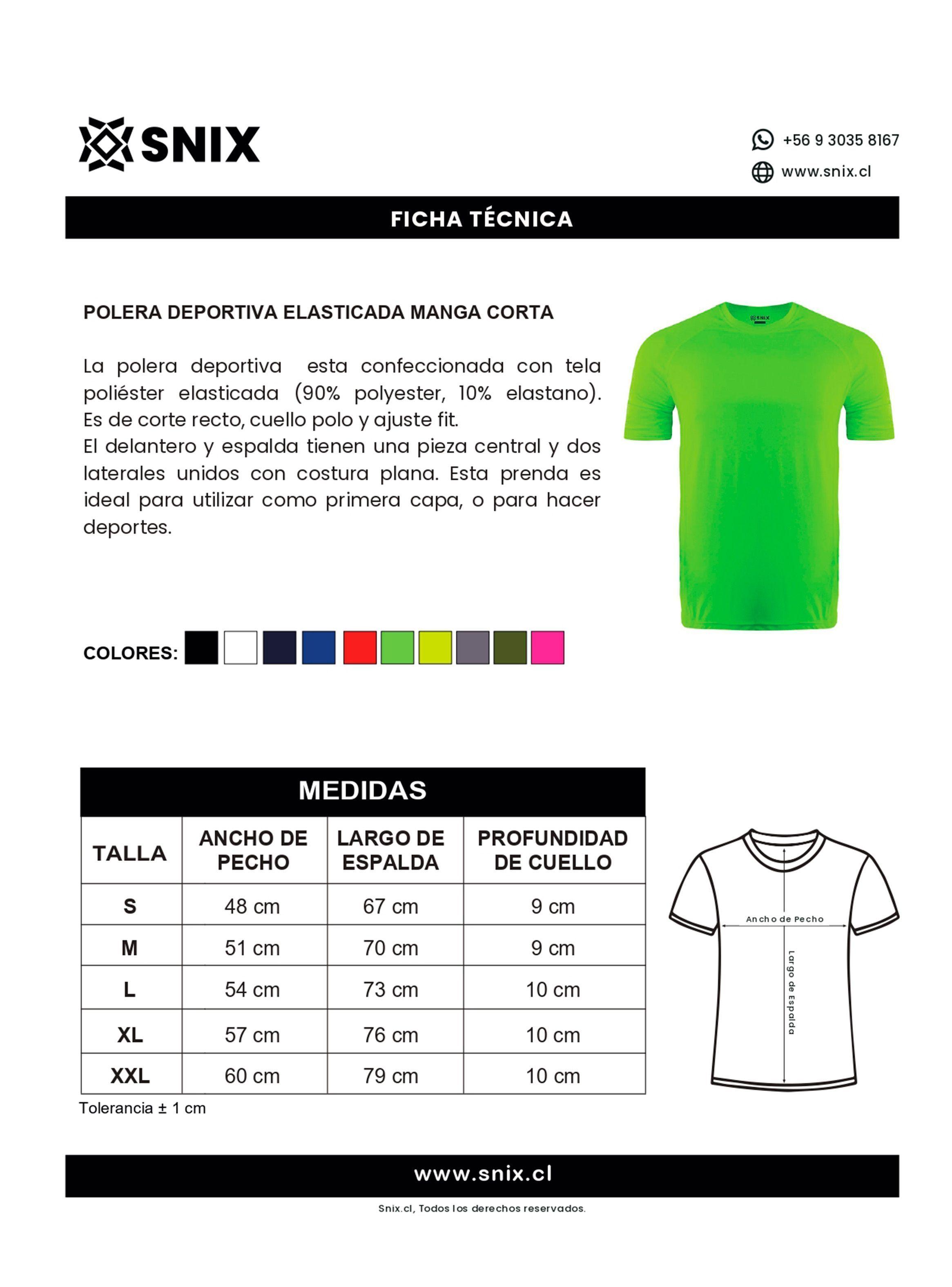 Polera Elasticada Manga Corta Snix-2