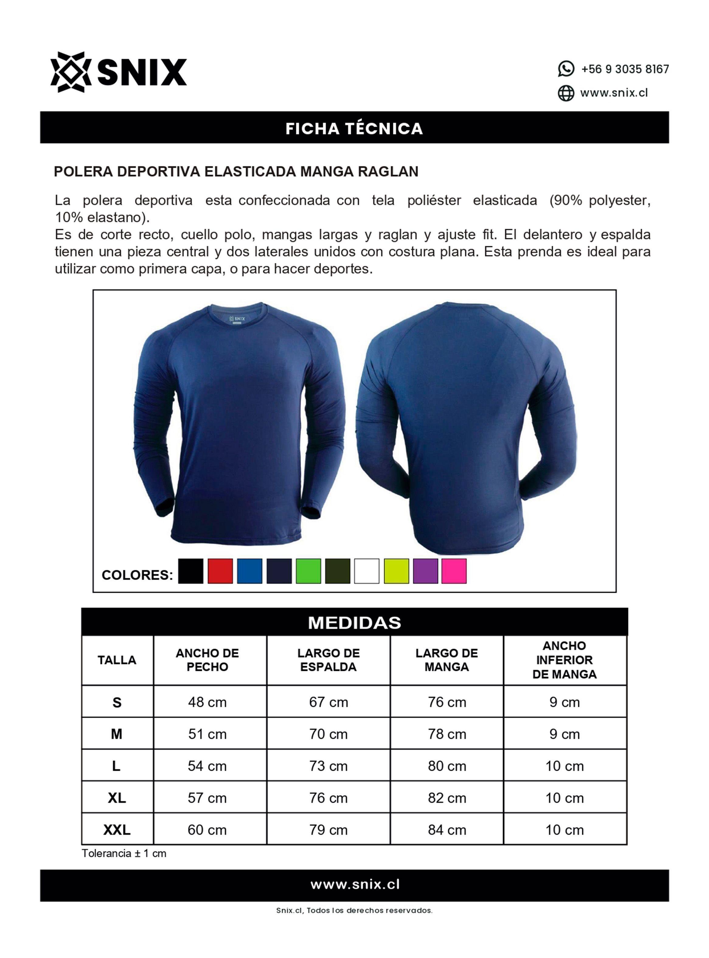 Polera Elasticada Manga Larga Snix-2