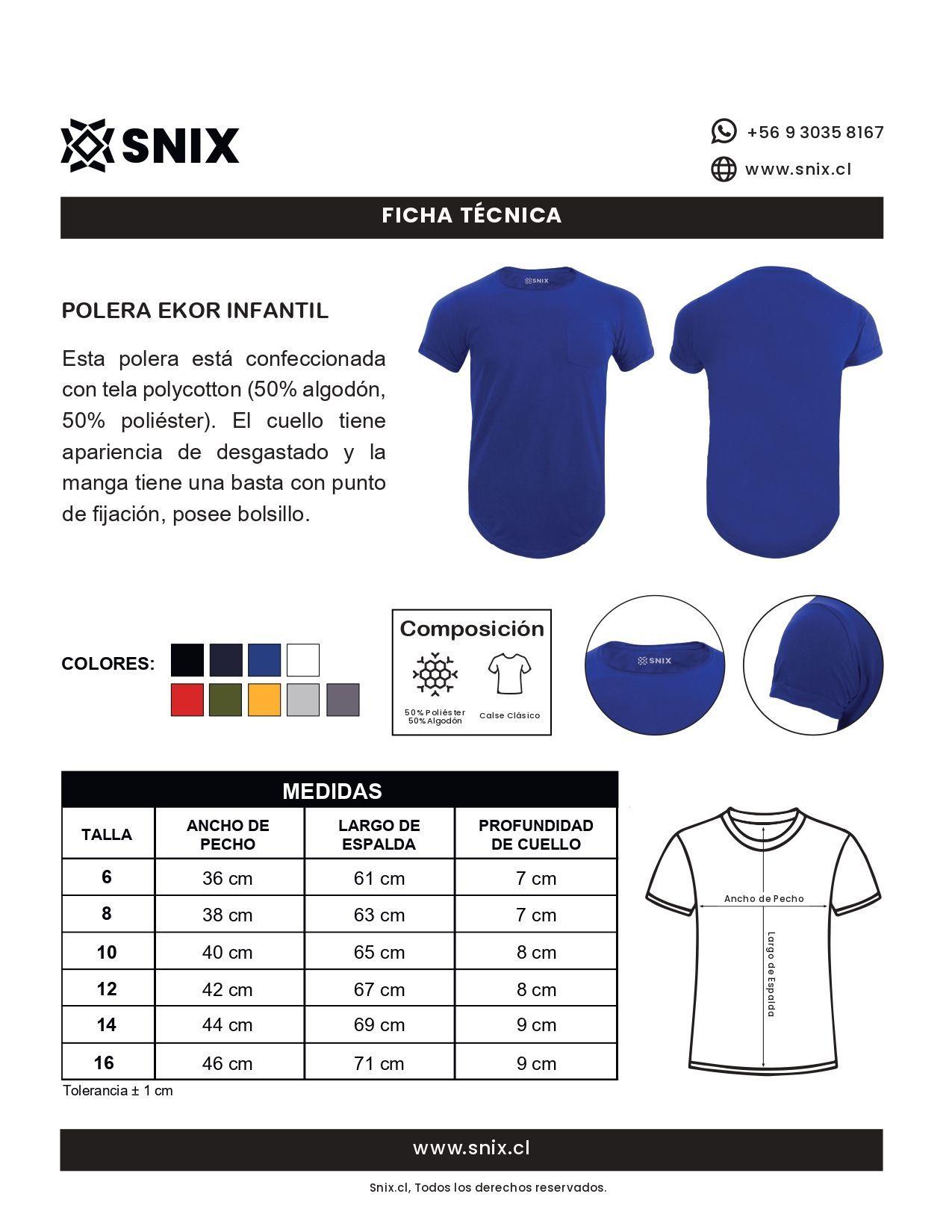 Polera Ekor Cuello Desgastado Infantil Snix-4
