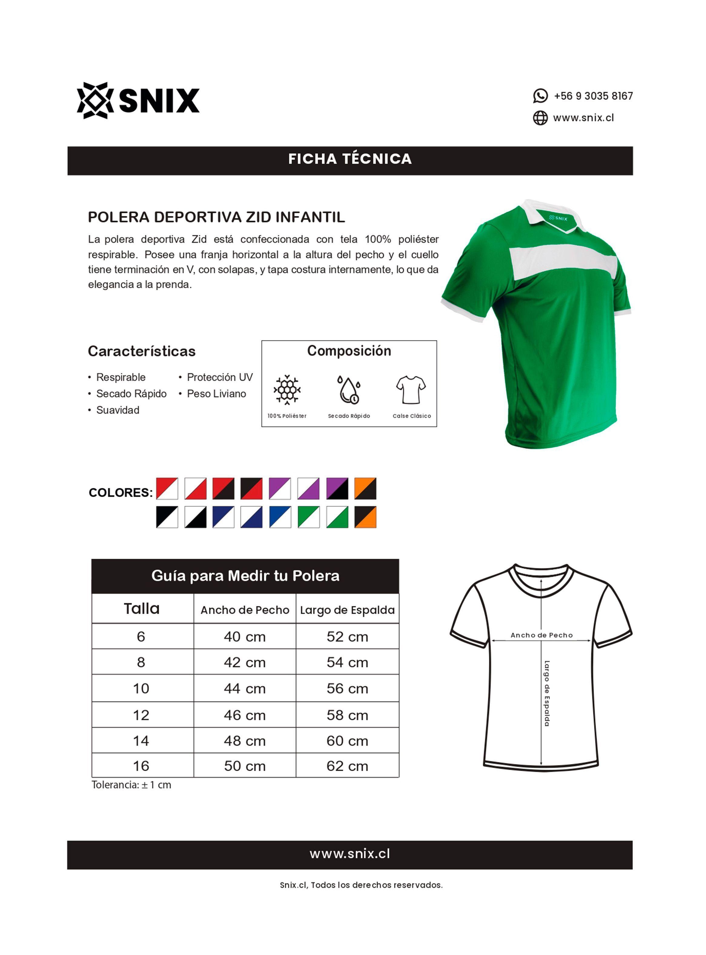 Polera Fútbol Zid Infantil Snix-2