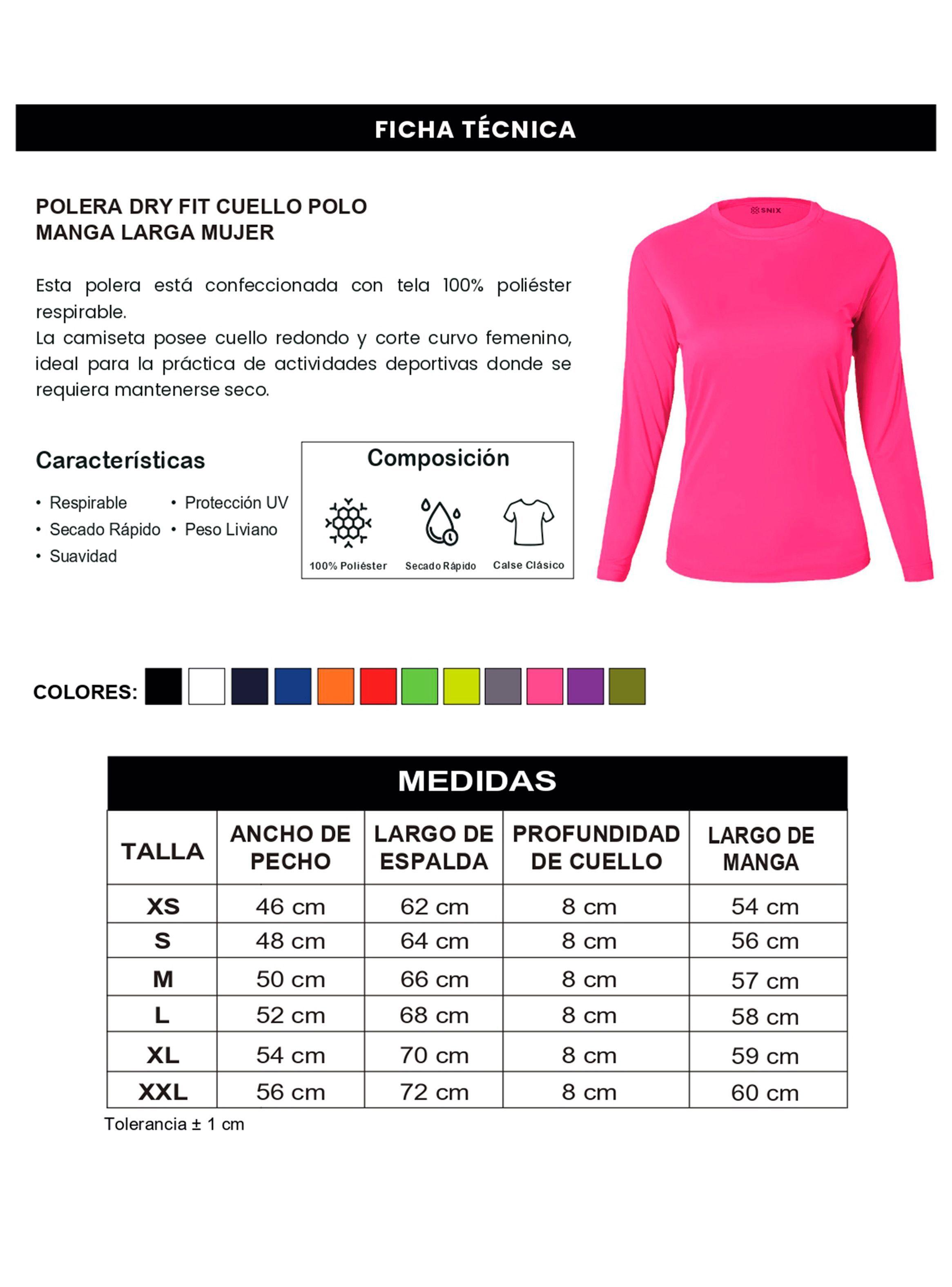 Polera Dry Fit  Manga Larga Femenina Snix-2