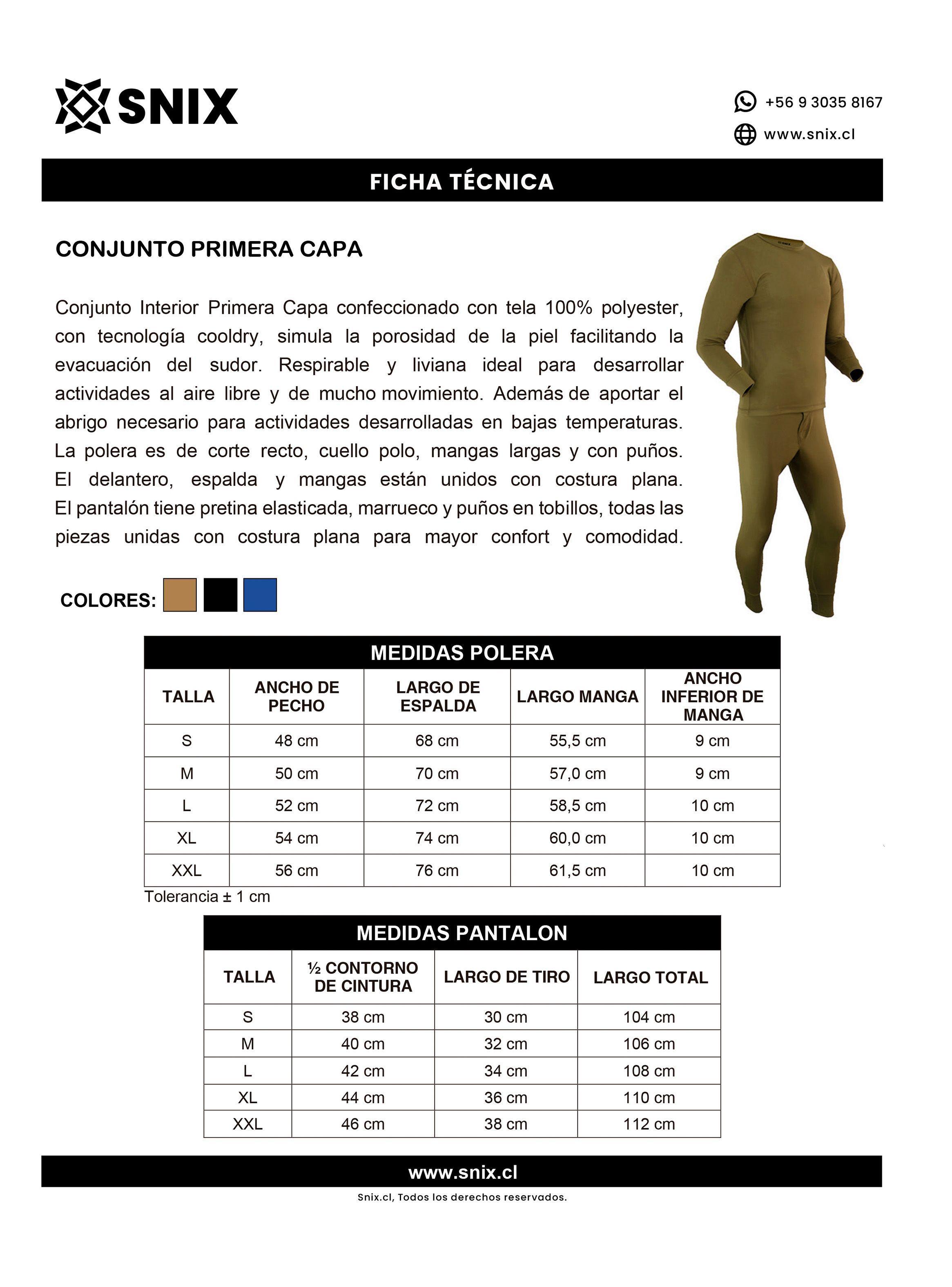 Conjunto Primera Capa Snix-2