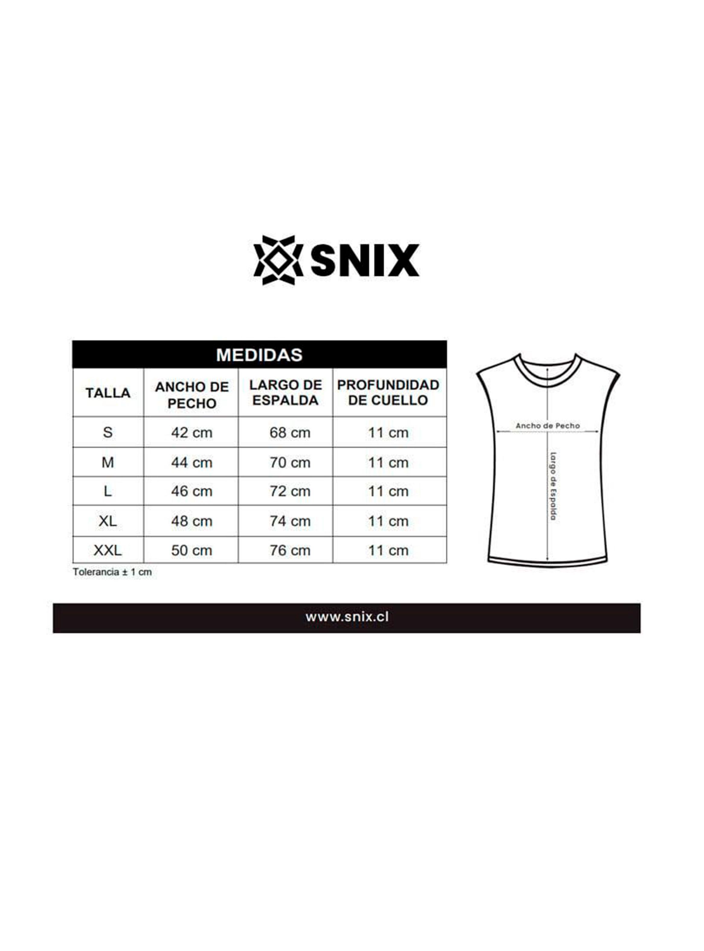 Camiseta Rib Sin Manga Snix-1