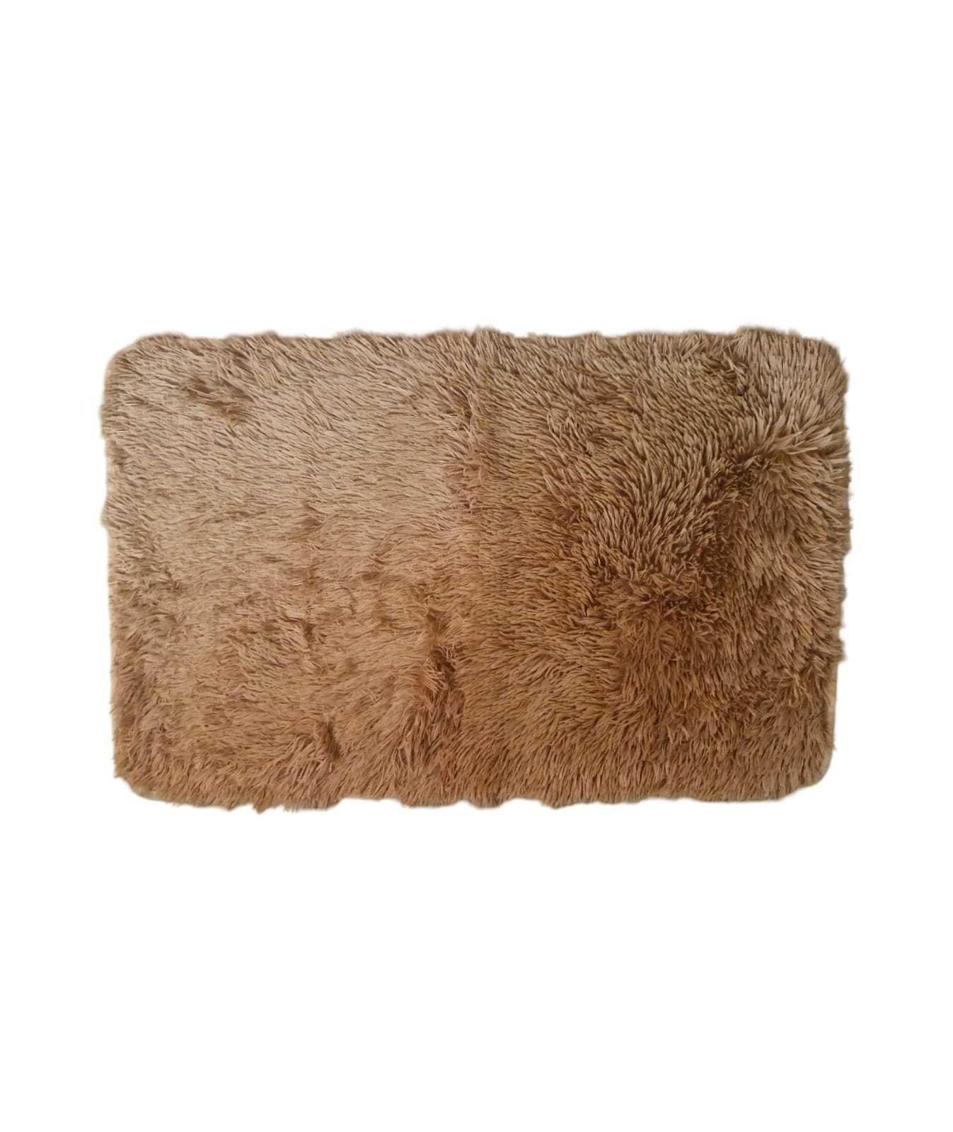 ALFOMBRA PELUDAS SHAGGY 50CMX80CM BEIGE OSCURO-0