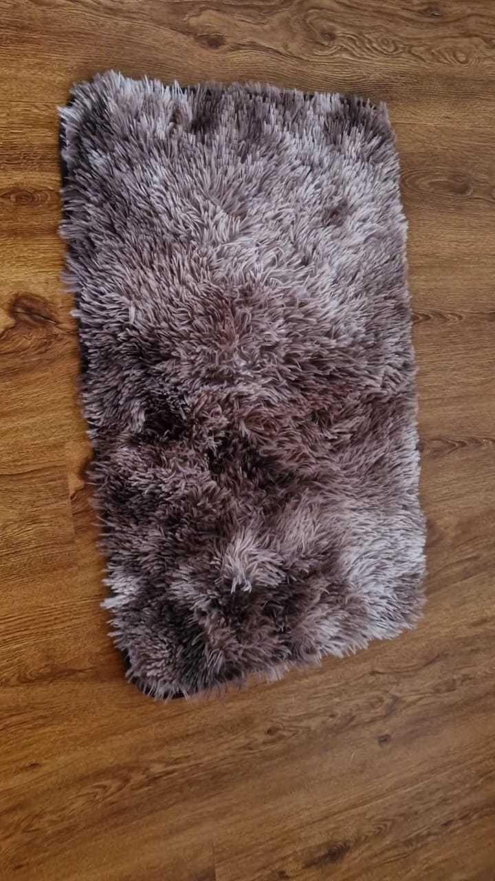 ALFOMBRA PELUDAS SHAGGY 50CMX80CM CAFÉ JASPEADO-2