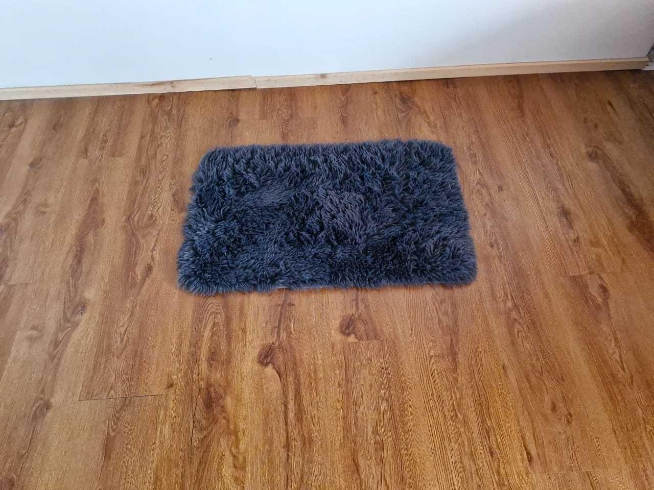ALFOMBRA PELUDAS SHAGGY 50CMX80CM GRIS OCURO-1