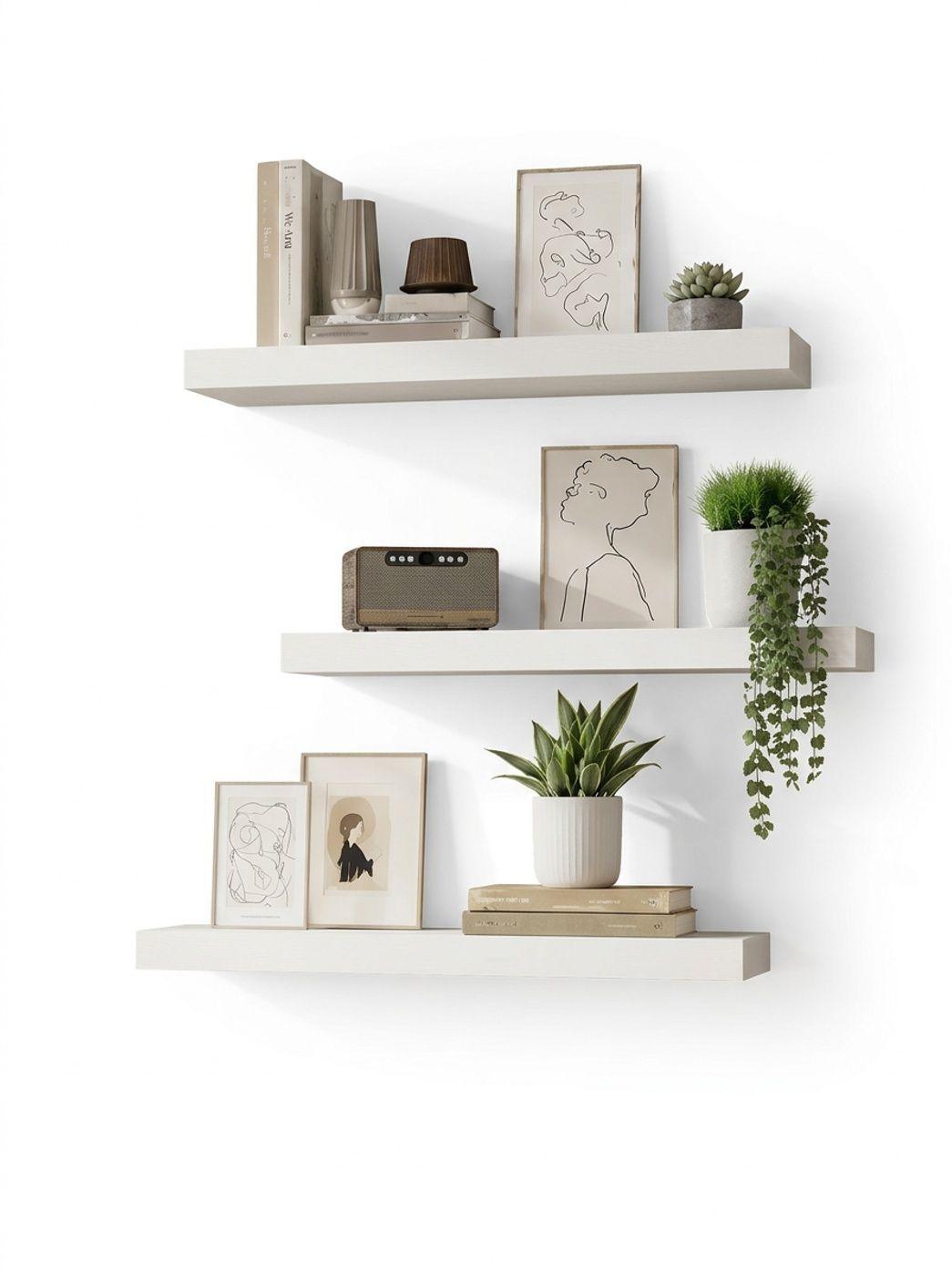 Repisas Flotantes Para Pared 40x15cm Moderno y Minimalista-1