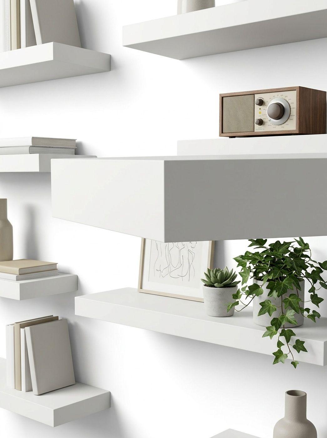 Repisas Flotantes Para Pared 40x15cm Moderno y Minimalista-3
