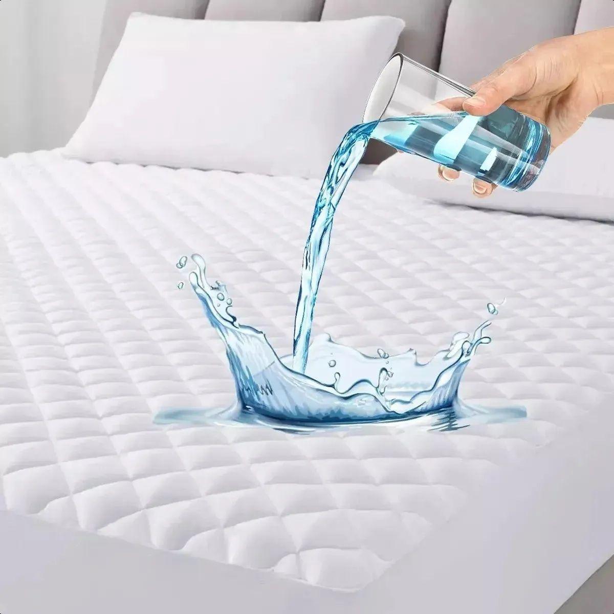 Protector de Colchón 1,5 Plazas 120 x 200 cm – Cubrecolchón Impermeable-4