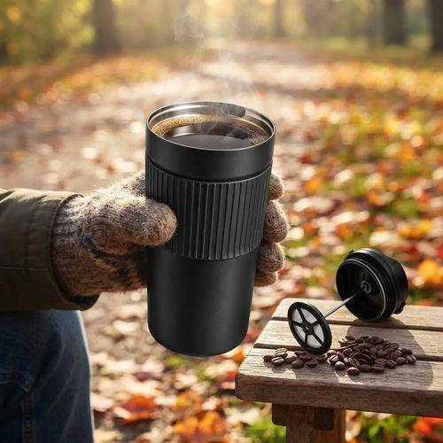Vaso Térmico con Prensa Francesa Integrada 450 ml-3