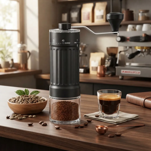 Molinillo de Café Manual con 40 Niveles de Molienda – Muelas Cónicas de Cerámica-4