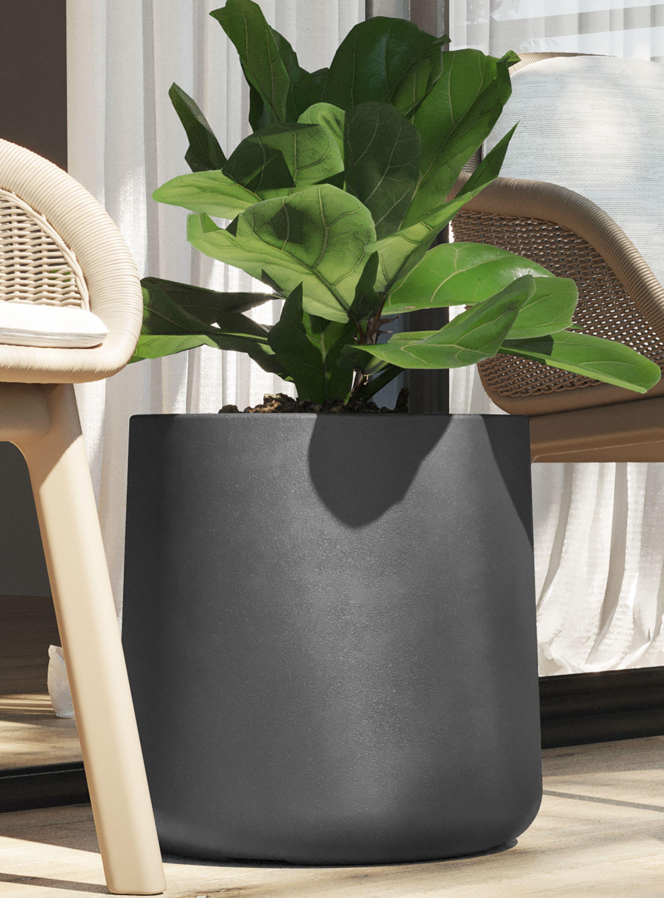 Macetero De Plástico Amalfi Modelo Gota 40x40 Cm Y 43 Litros-1