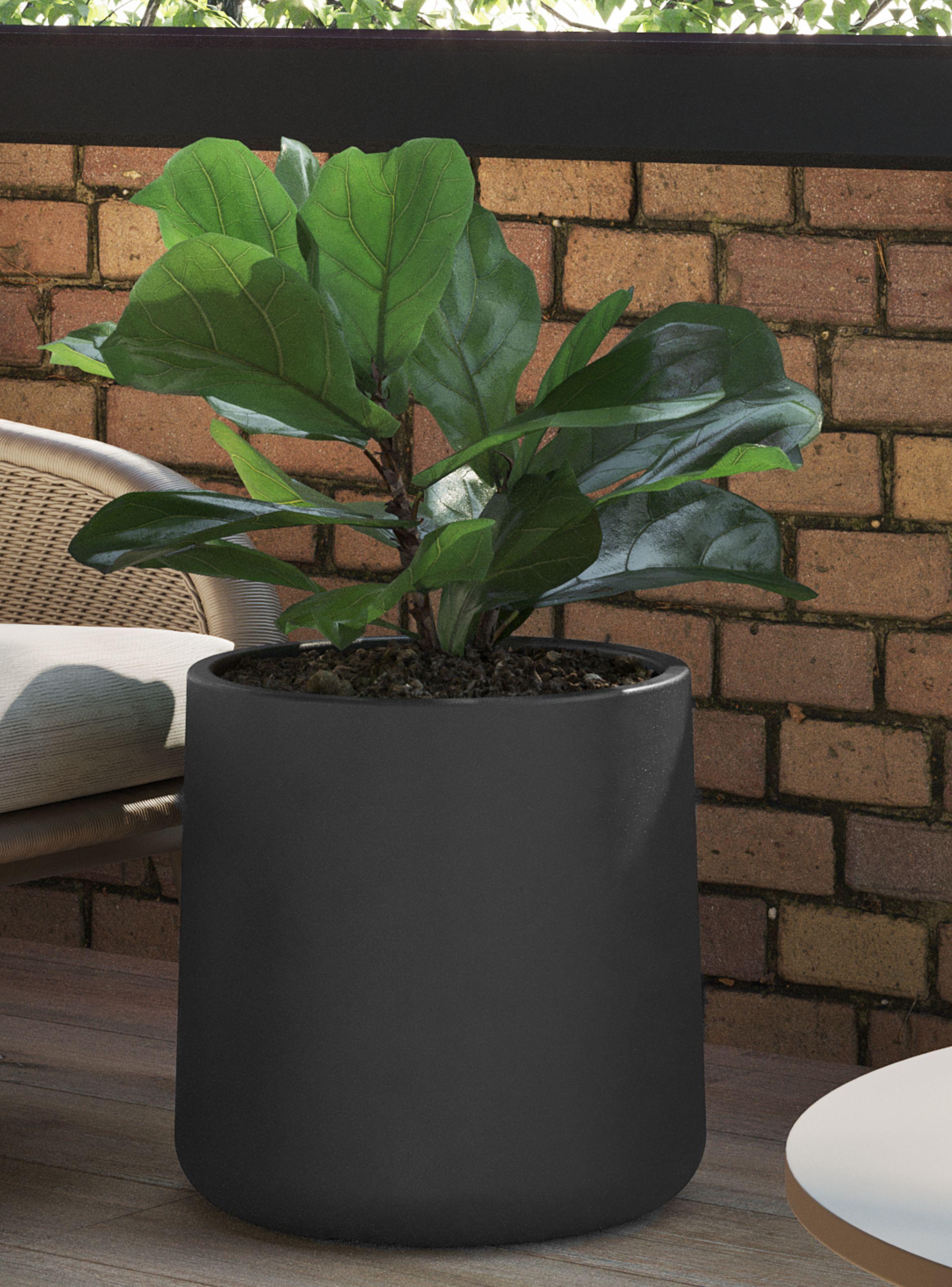 Macetero De Plástico Amalfi Modelo Gota 40x40 Cm Y 43 Litros-2