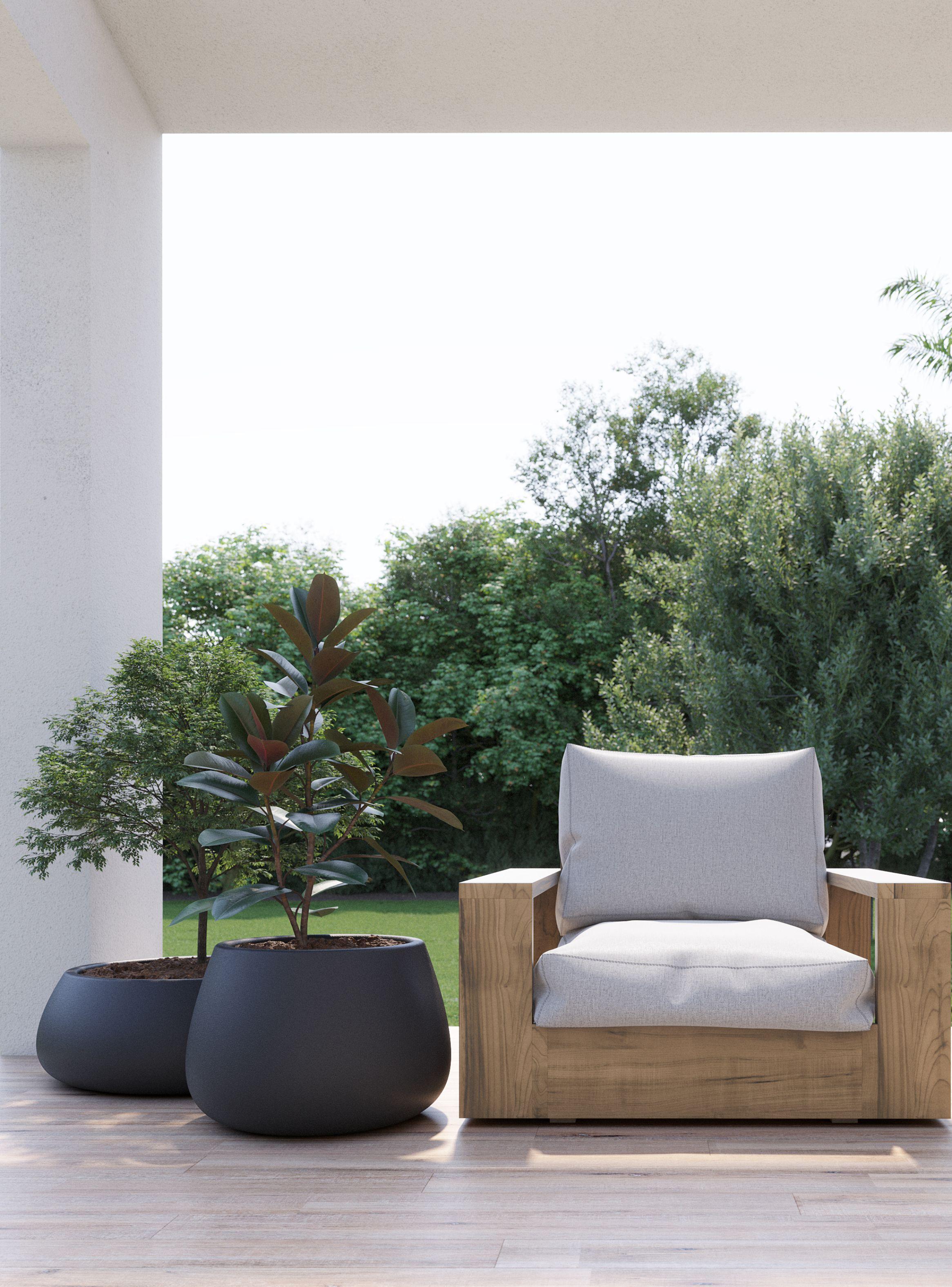 Macetero De Plástico Amalfi Modelo Batea 25x70 Cm Y 72 Litros-2