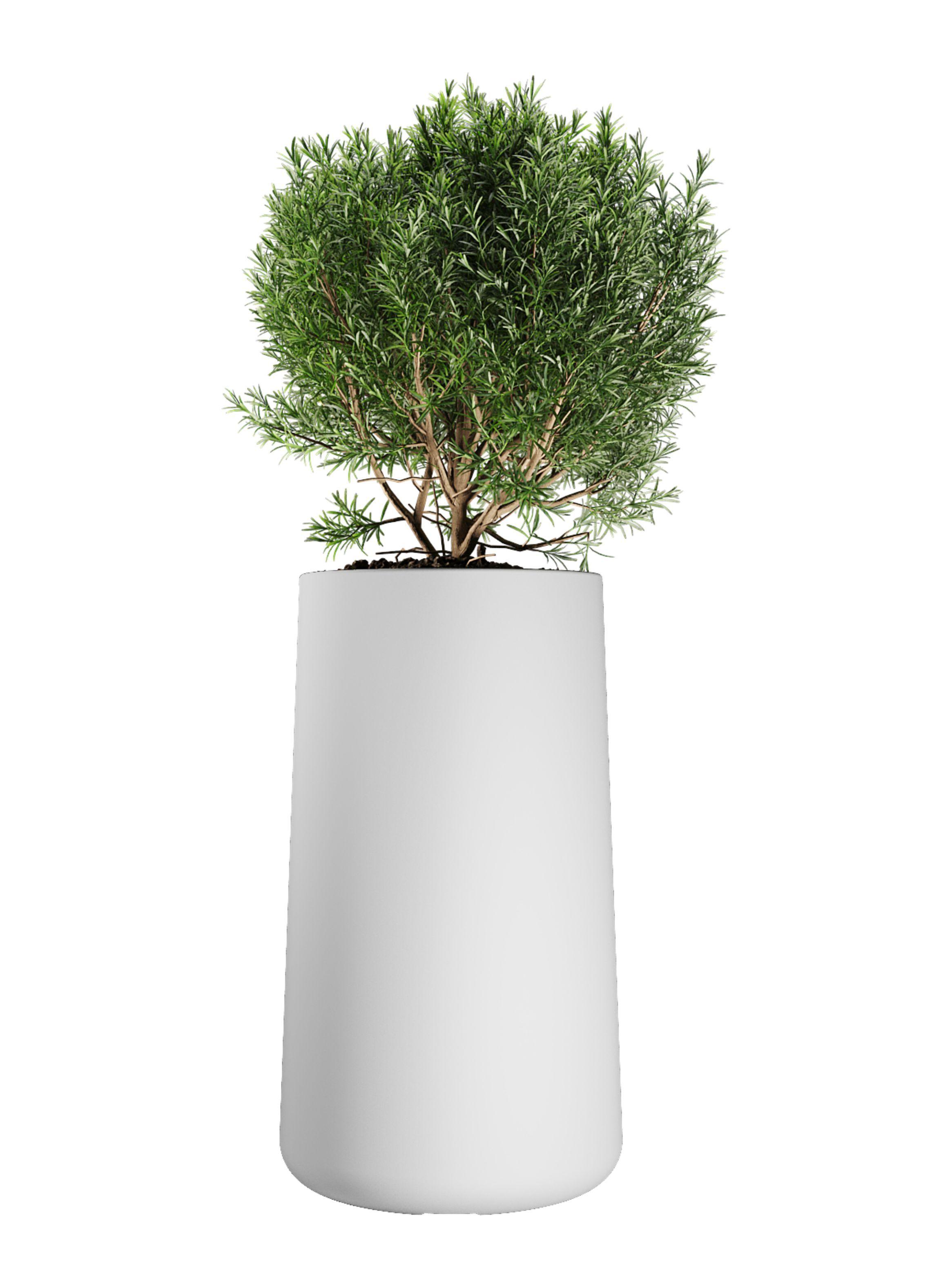 Macetero De Plástico Amalfi Modelo Gota 70x40 Cm Y 74 Litros-0