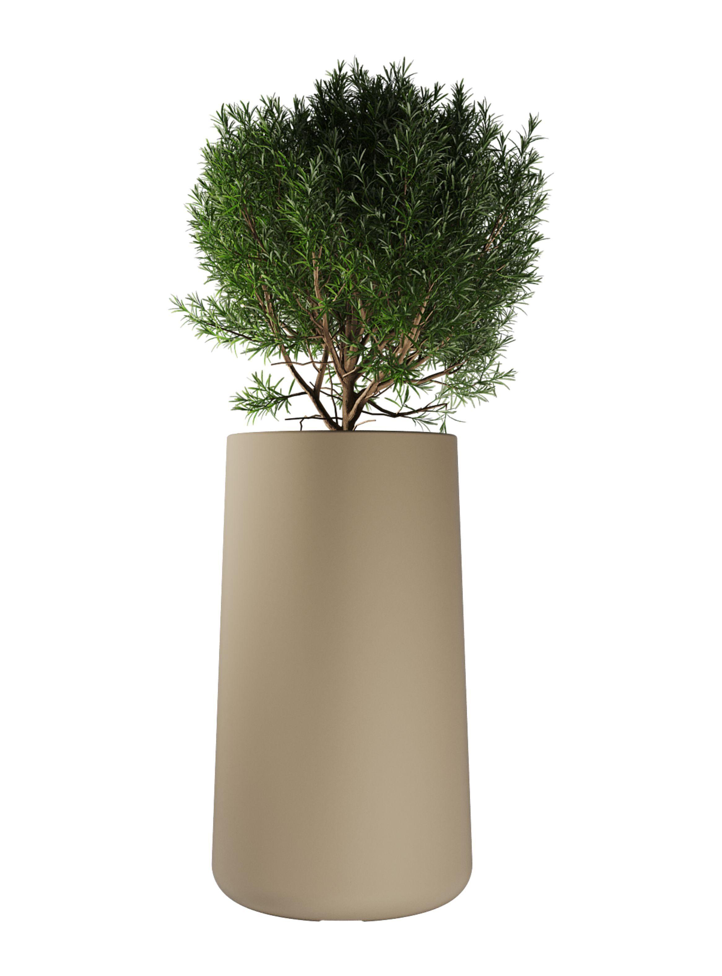 Macetero De Plástico Amalfi Modelo Gota 70x40 Cm Y 74 Litros-0