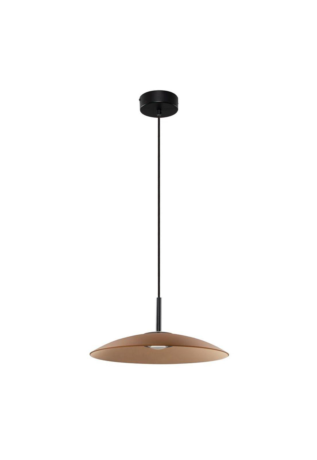 LAMPARA COLGANTE VIDRIO POLIFEMO CAFÉ Ø40cm LED 12W 3000K-0