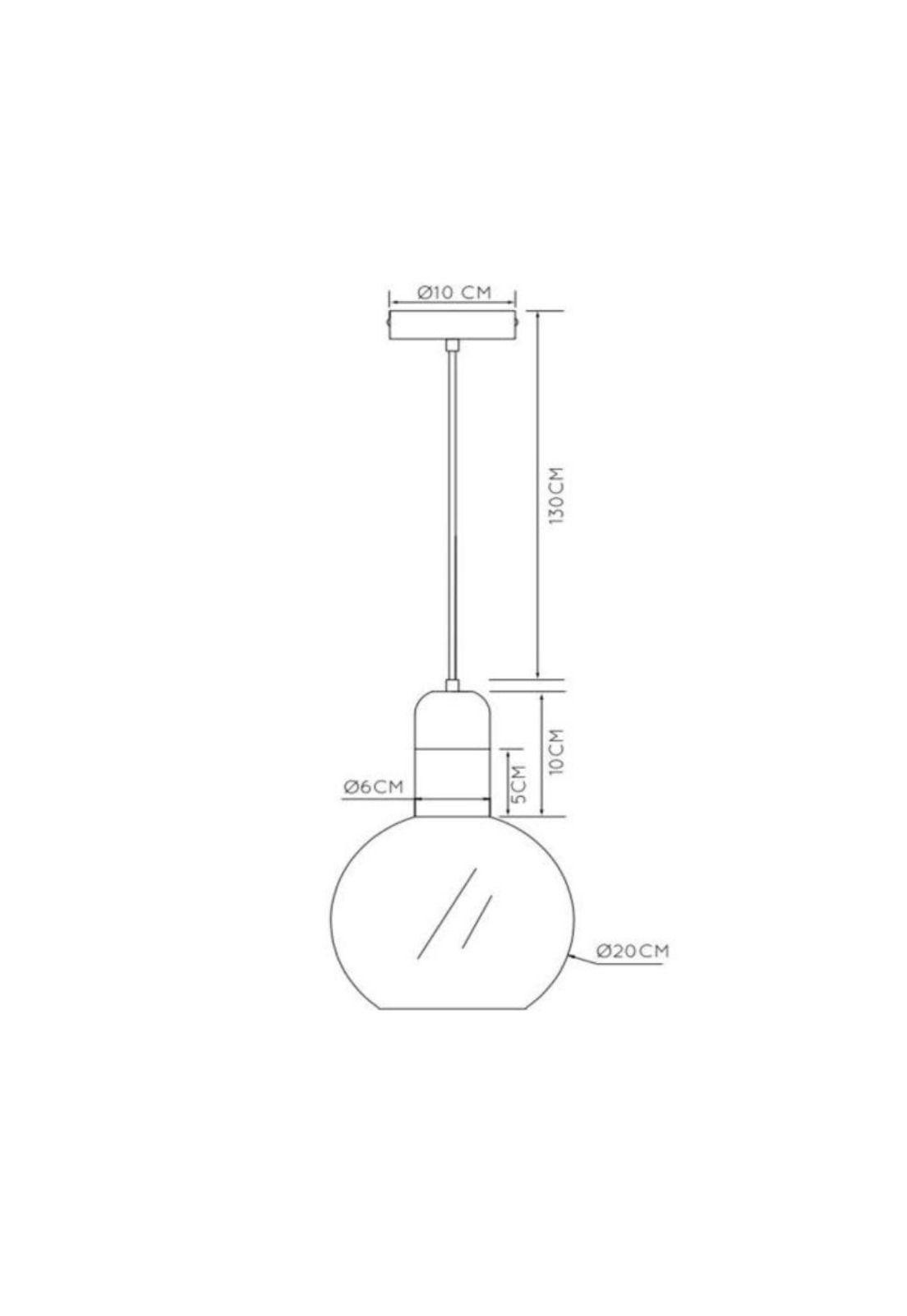 LAMPARA COLGANTE JULIUS 1XE27 Ø20-3