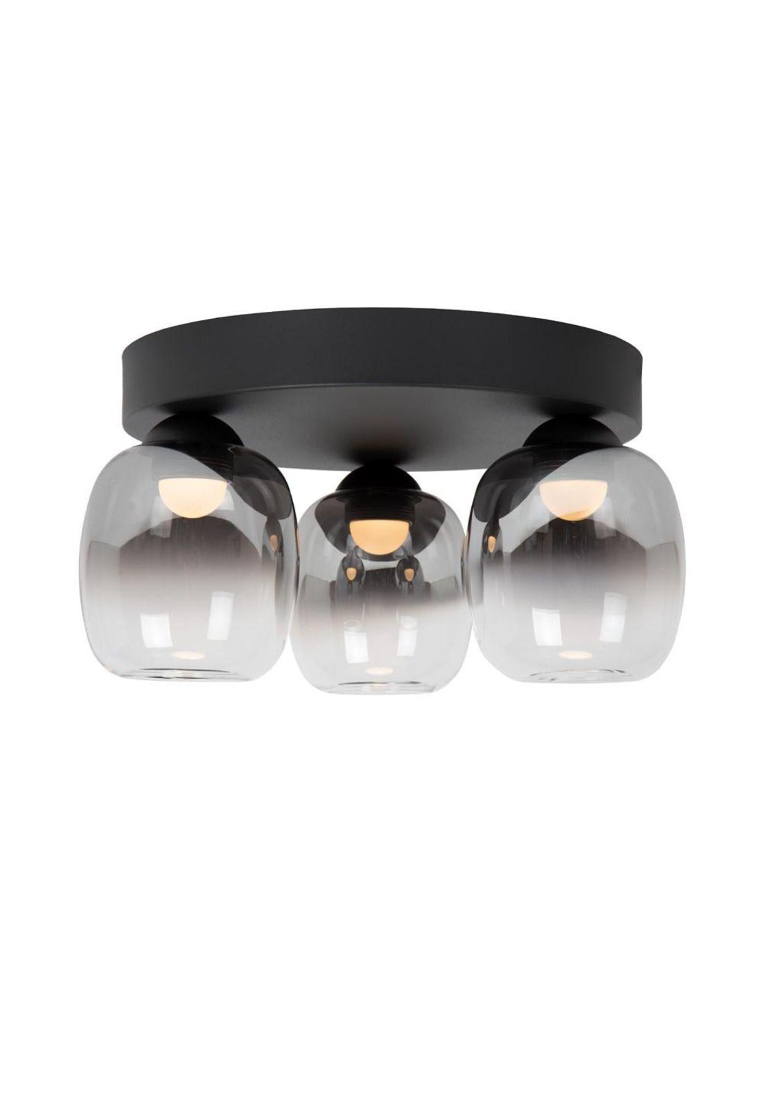 LAMPARA DE TECHO TAMINO NEGRO 3 LUCES LED 3000K-2