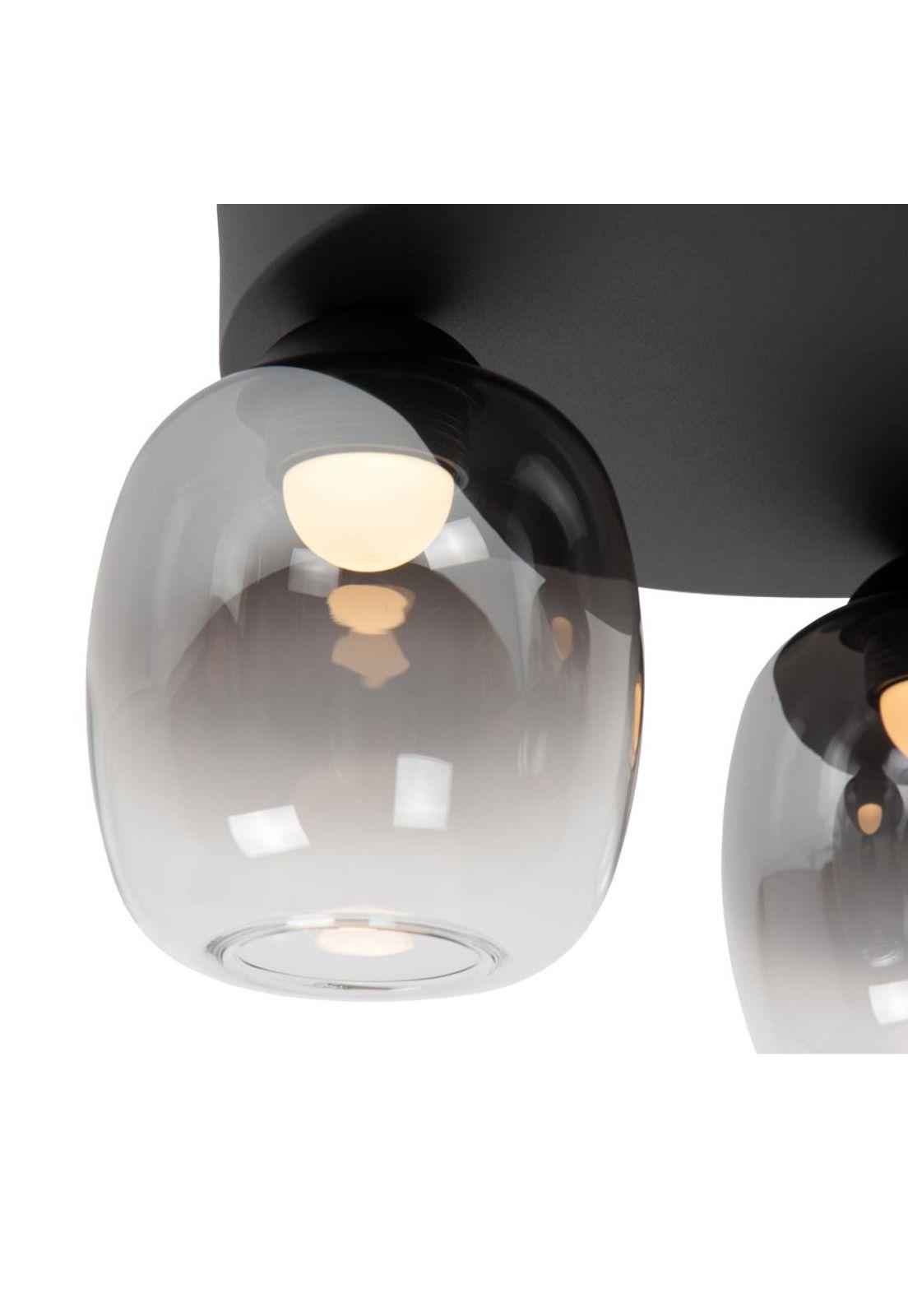 LAMPARA DE TECHO TAMINO NEGRO 3 LUCES LED 3000K-3