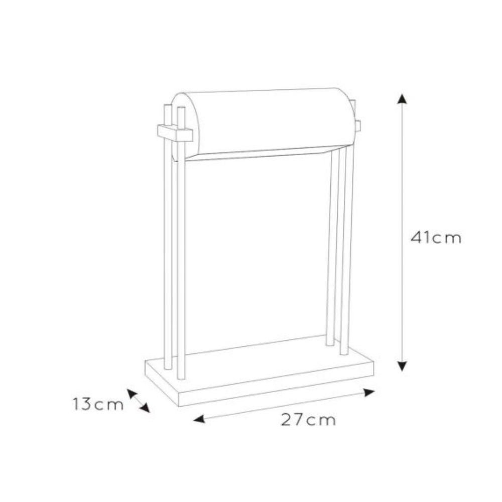 LAMPARA DE MESA ELIAS NEGRO 1XE27-3