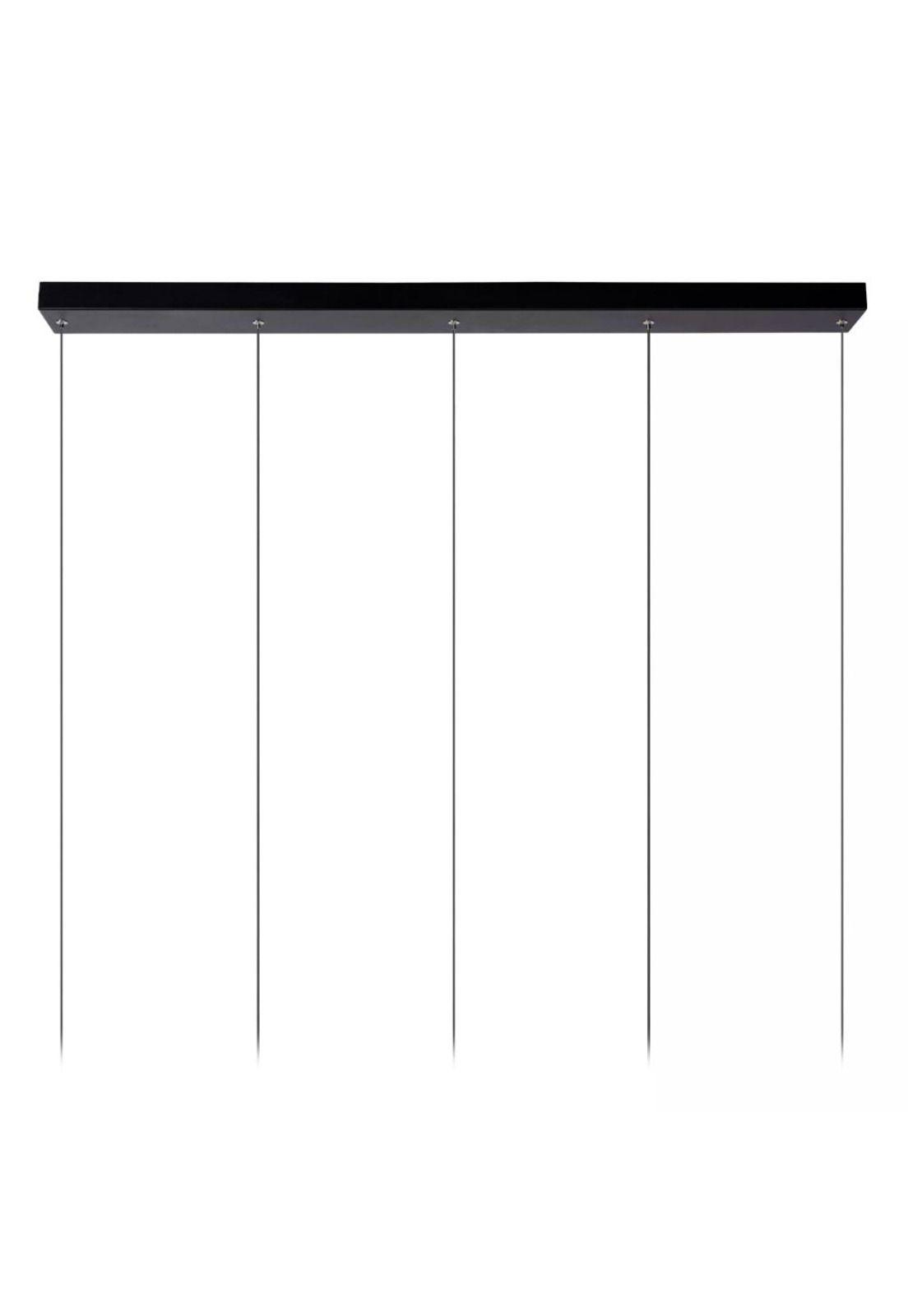 LAMPARA COLGANTE TUBULE NEGRO LED 5X7W 2700K-2