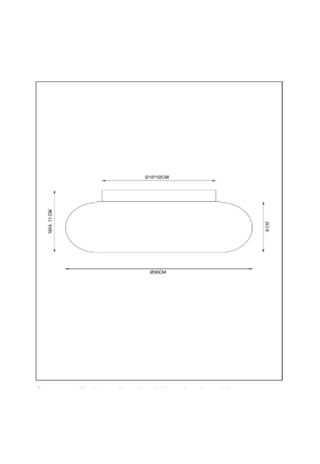 LAMPARA DE TECHO SENTINO NARANJA 3XG9 -Ø30CM-4