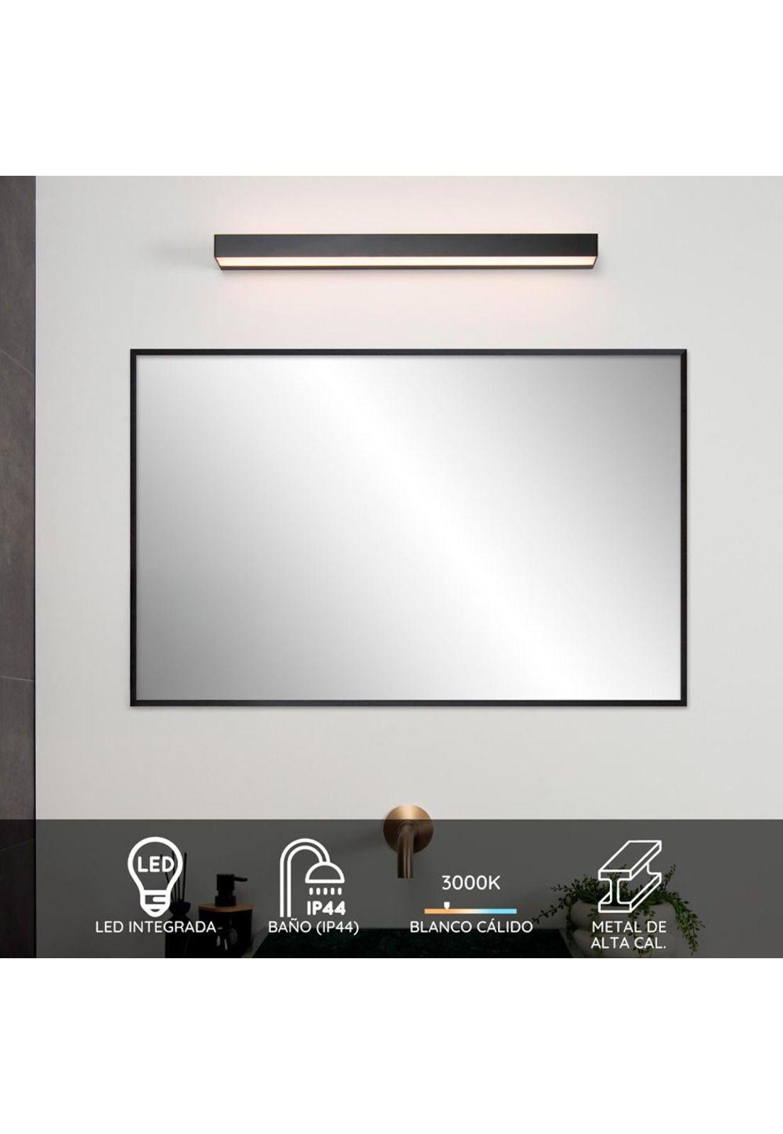 APLIQUE ALEXA NEGRO LED 8W 3000K IP44-4