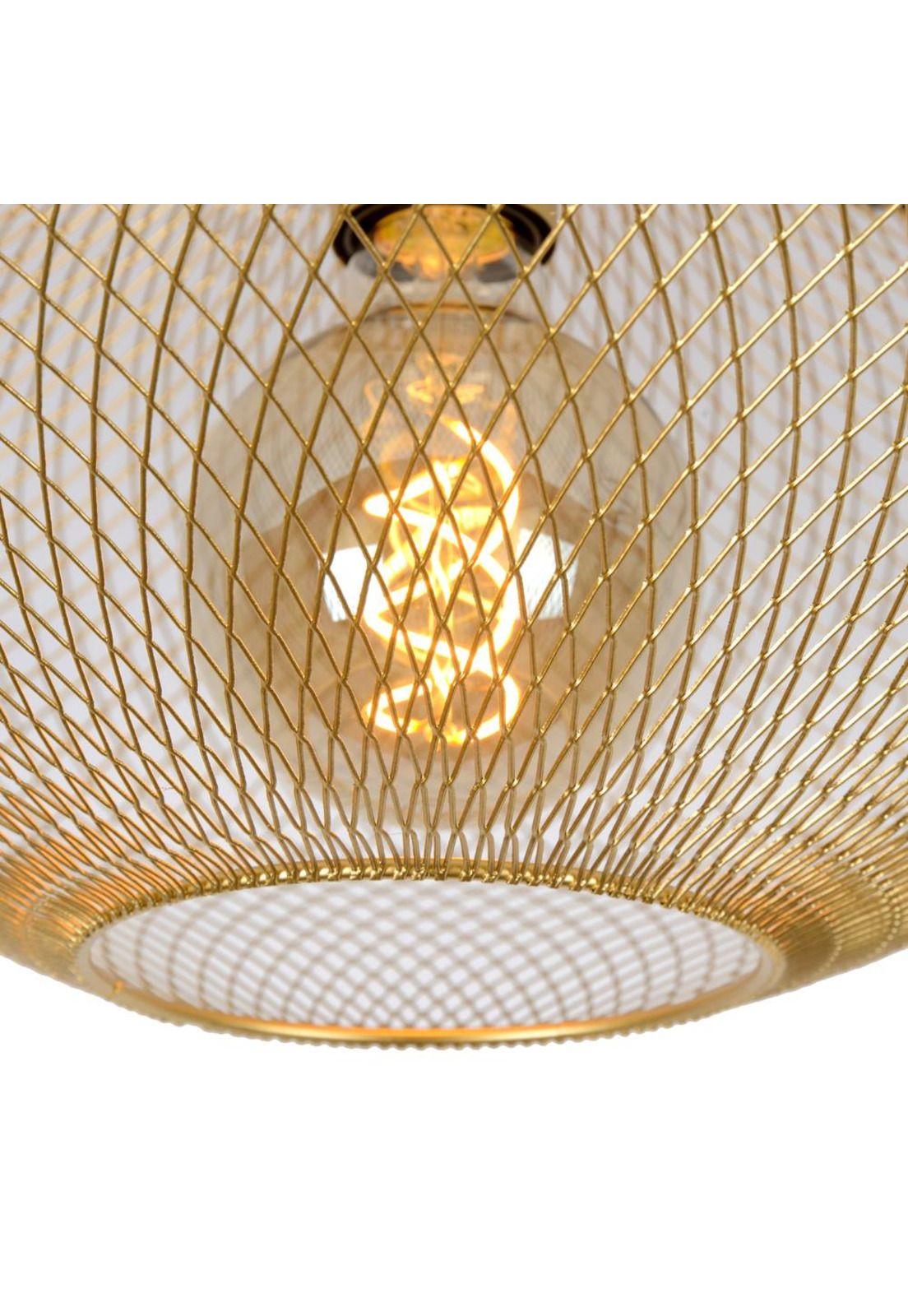 LAMPARA TECHO MESH OVAL DORADO Ø45cm 1XE27-3