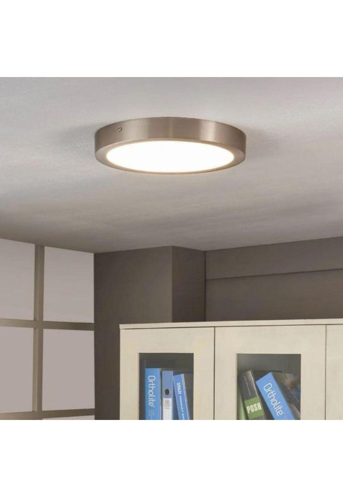 PLAFON PANEL LED 12W SILVER REDONDO 6000K-3