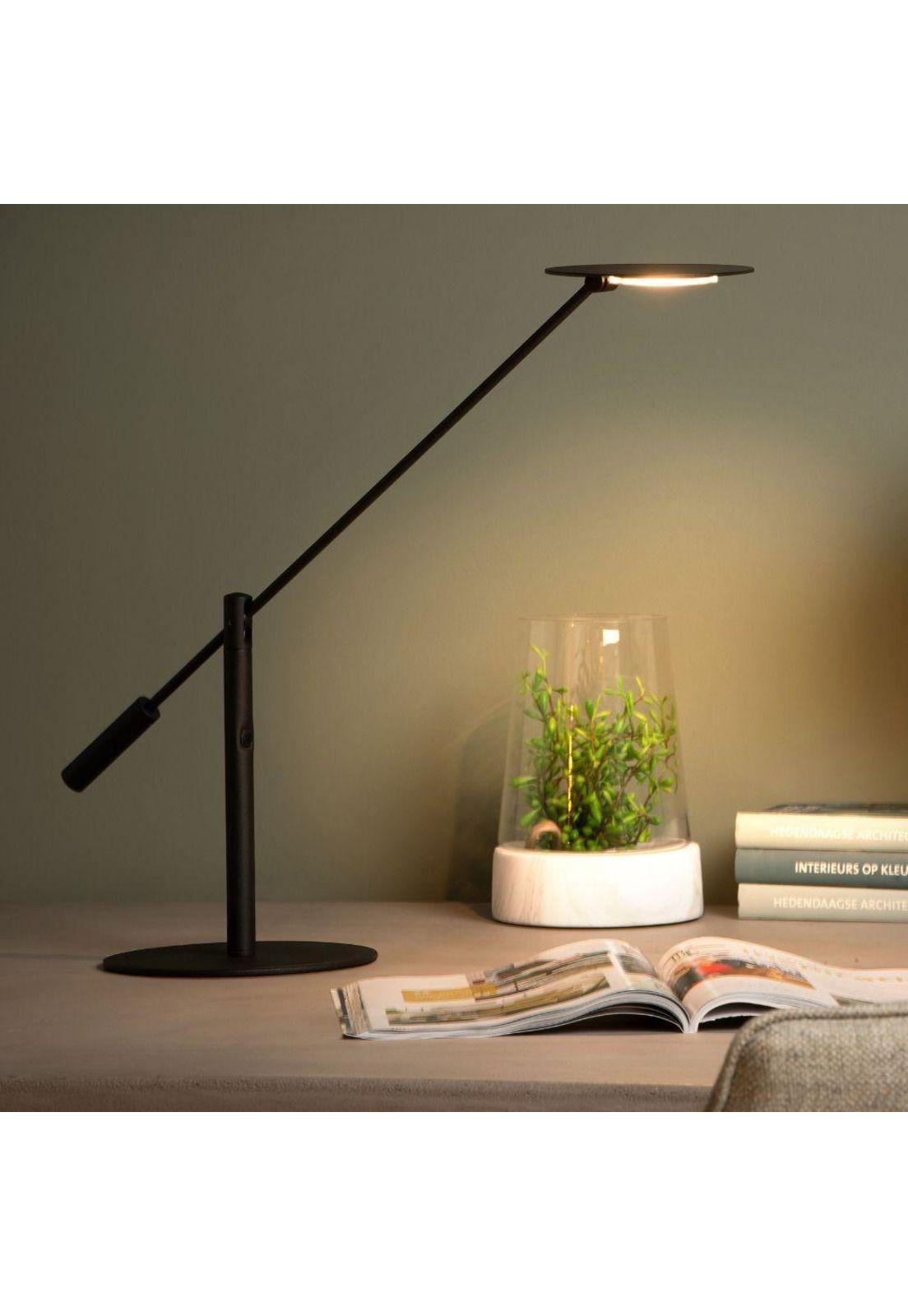 LAMPARA DE MESA ANSELMO NEGRO LED 9W-3000K-1