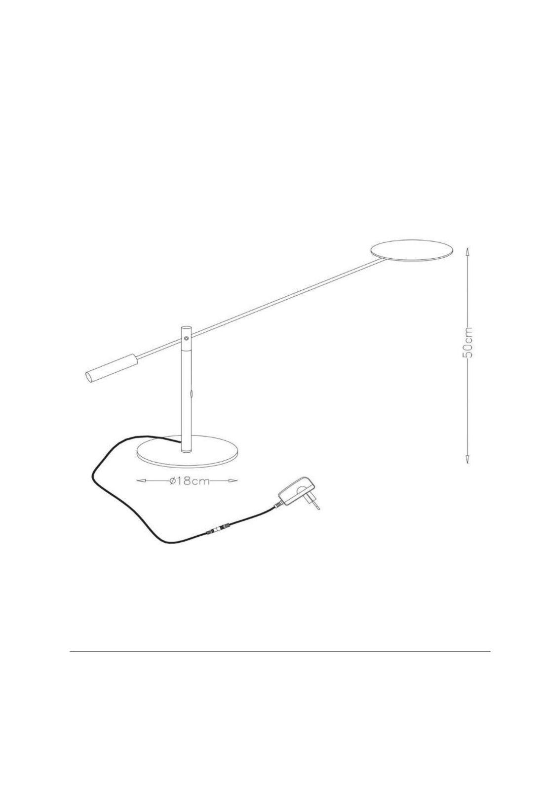 LAMPARA DE MESA ANSELMO NEGRO LED 9W-3000K-6