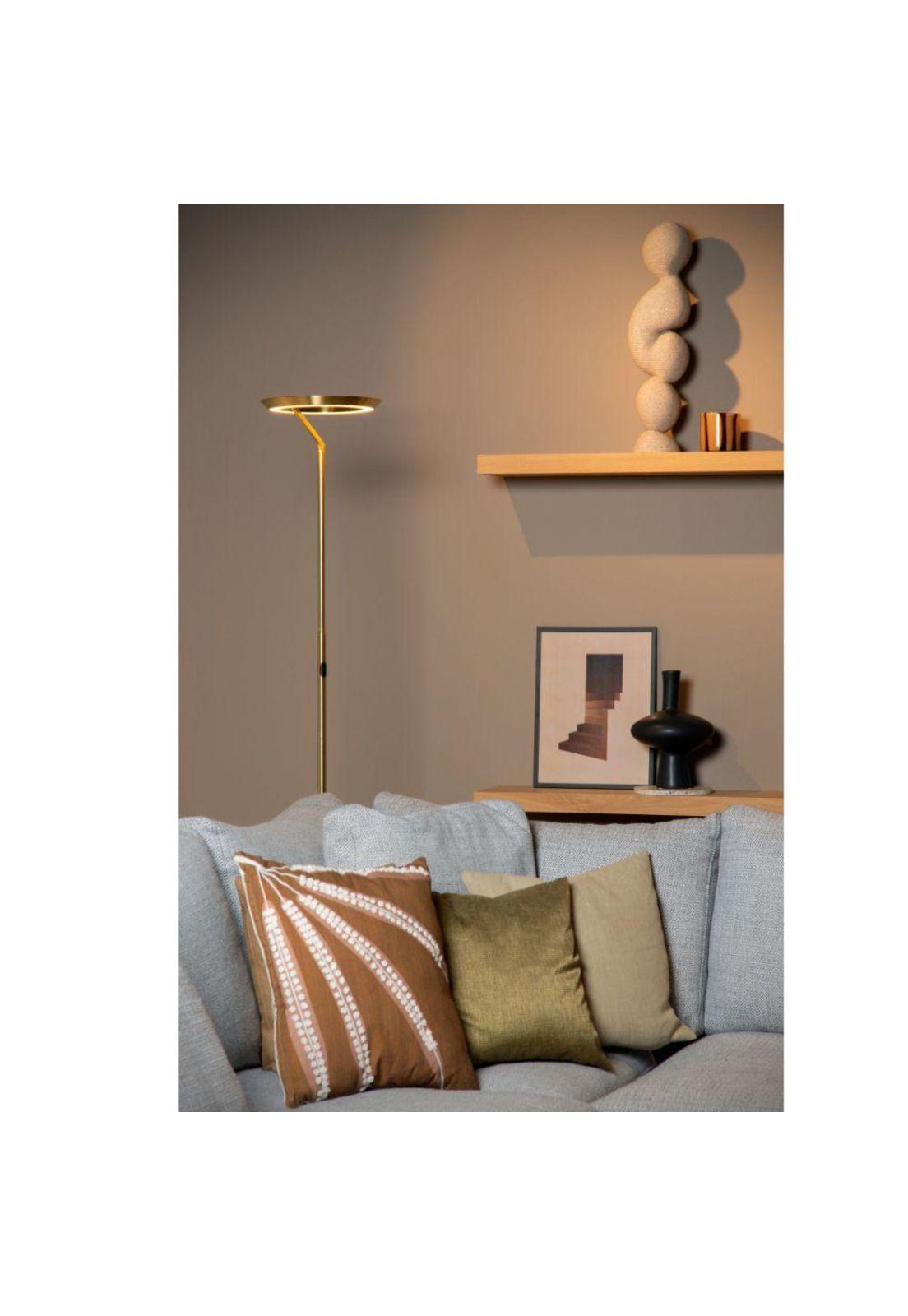 LAMPARA DE PIE CELEST DORADO MATE Ø28cm LED 21W 2700K-1