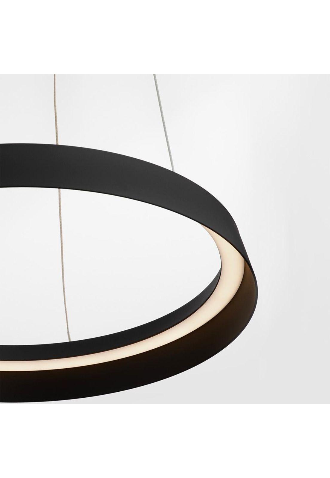 LAMPARA COLGANTE ORMI NEGRO ARO 45CM LED 38W 2700-3000K-3