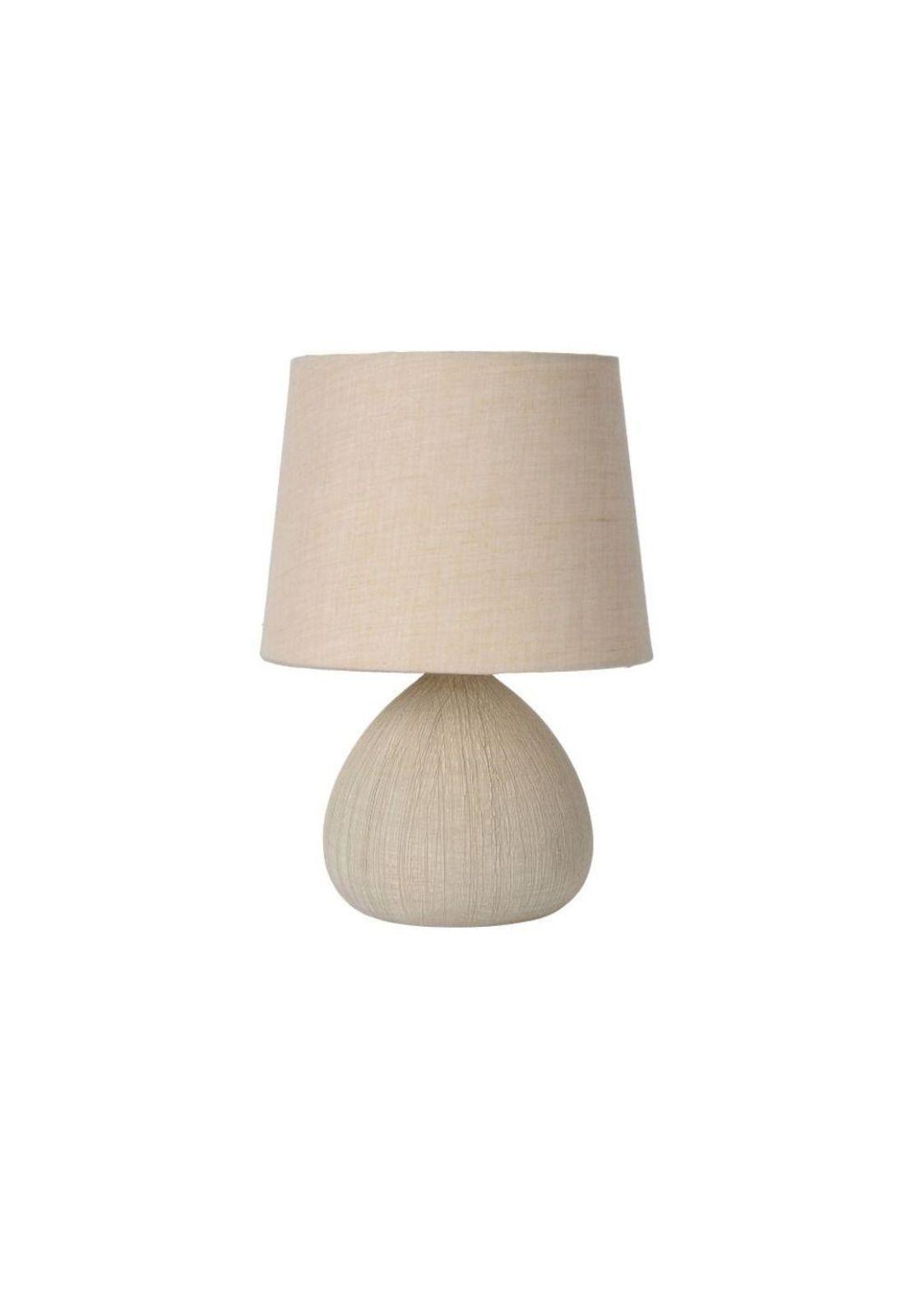 LAMPARA DE MESA RAMZI BEIGE 1xE14-0
