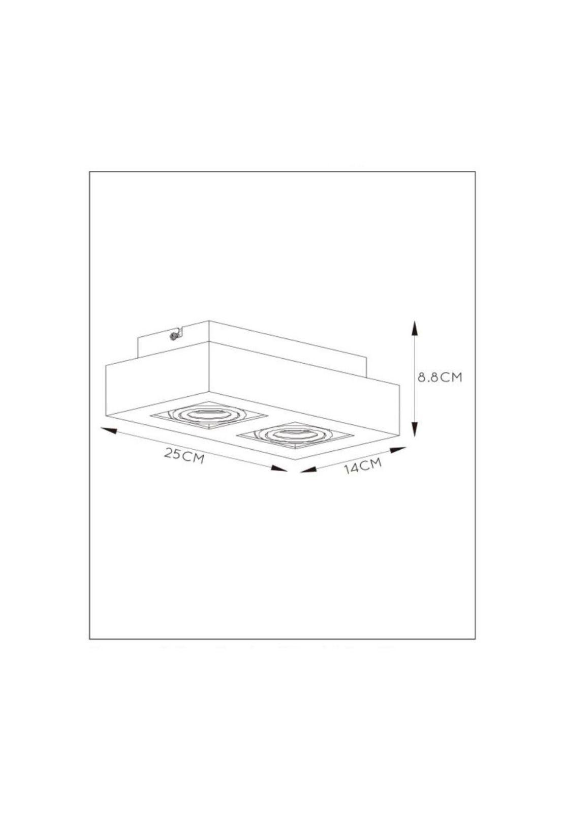 LAMPARA DE TECHO DIRECCIONAL XIRAX BLANCO LED 2xGU10-3