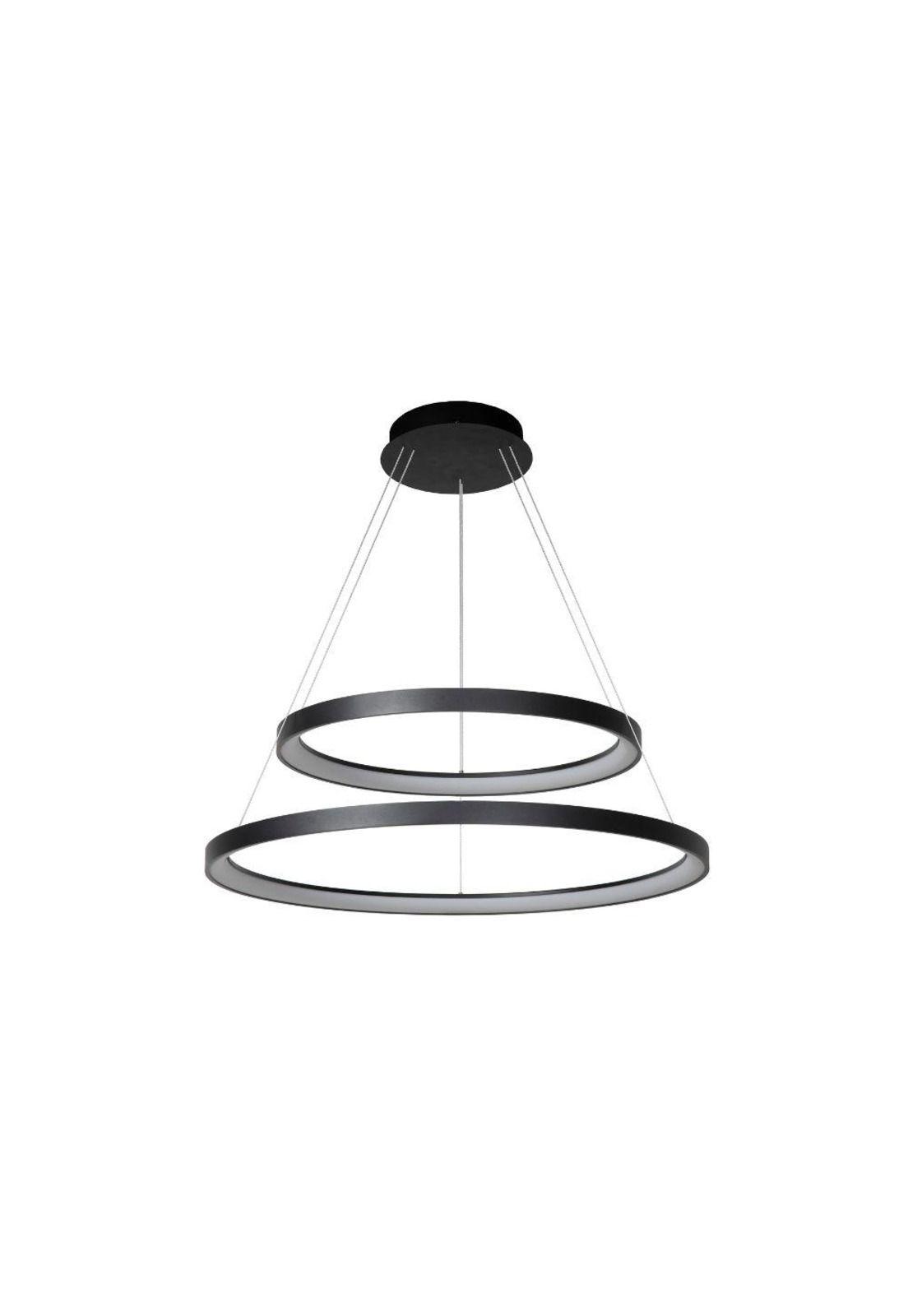 LAMPARA COLGANTE DUO VIDAL NEGRO MATE Ø78CM-2