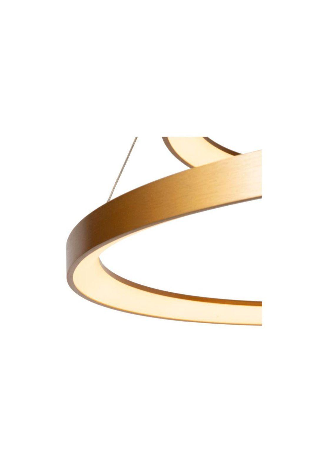 LAMPARA COLGANTE DUO VIDAL DORADO MATE LED Ø78cm-3