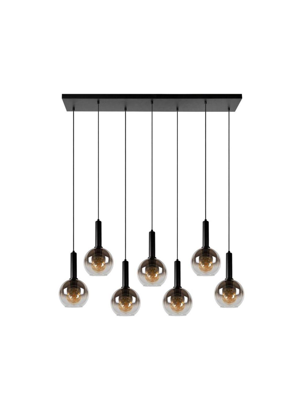 LAMPARA COLGANTE LINEAL MARIUS NEGRO 7XE27-4