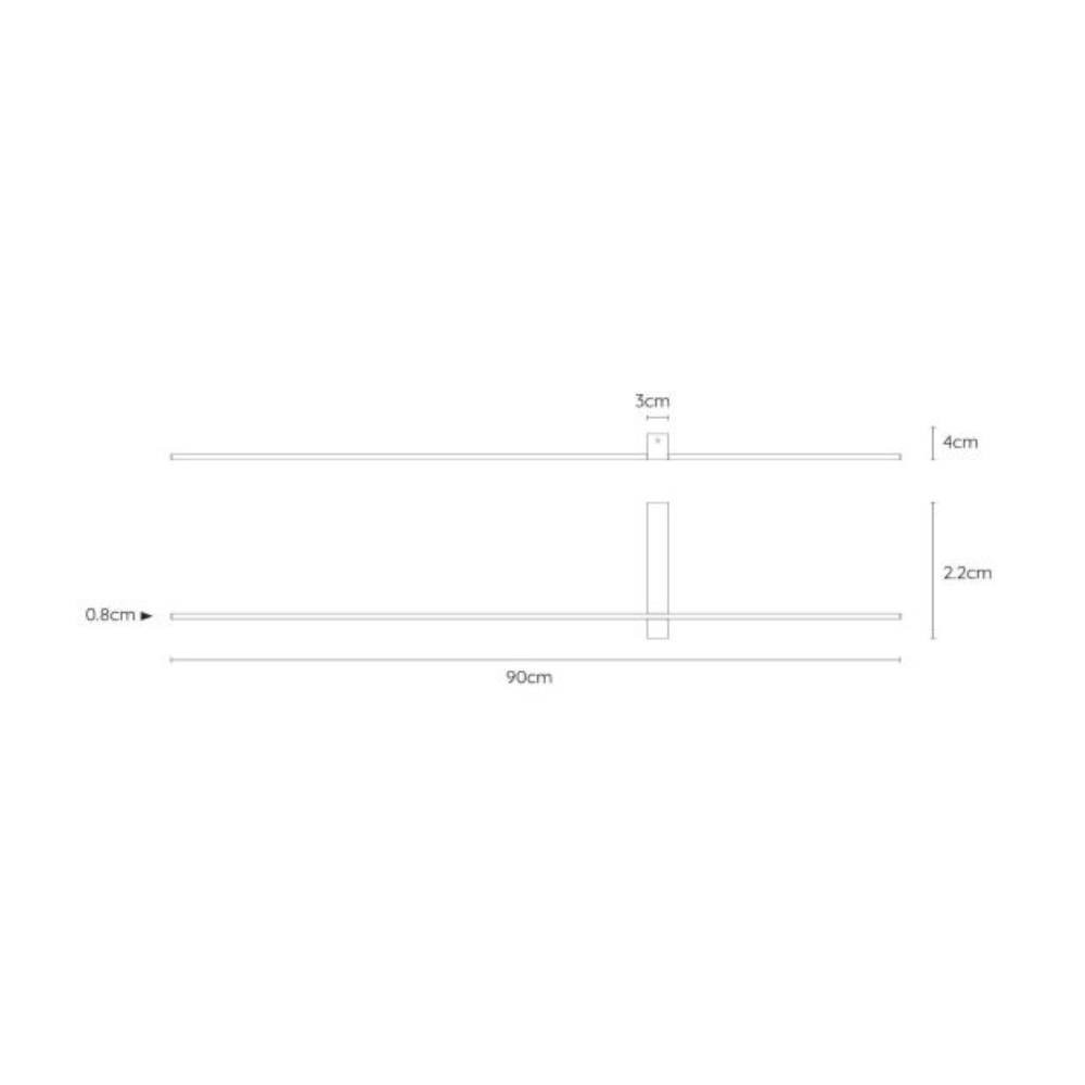 Aplique Segin Negro Led 10W-3