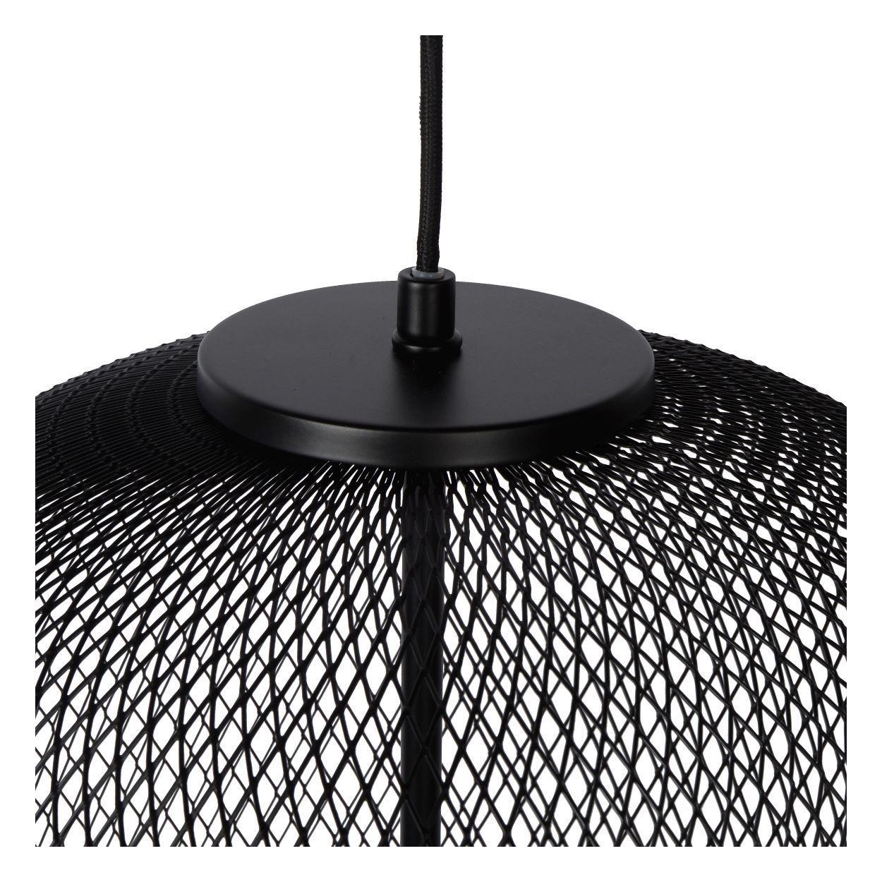 Lámpara Colgante Mesh 1xE27 Negro-2