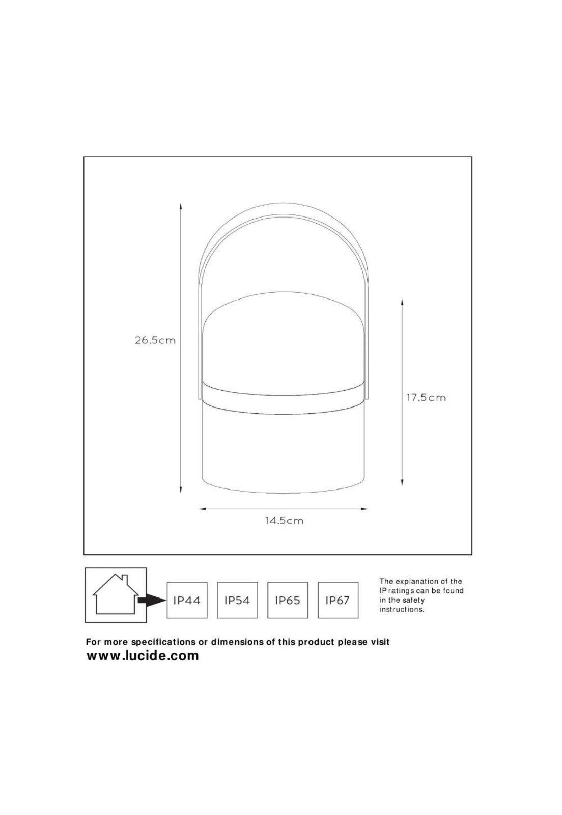 LAMPARA DE MESA JOE LED RECARGABLE Ø14,5CM-8