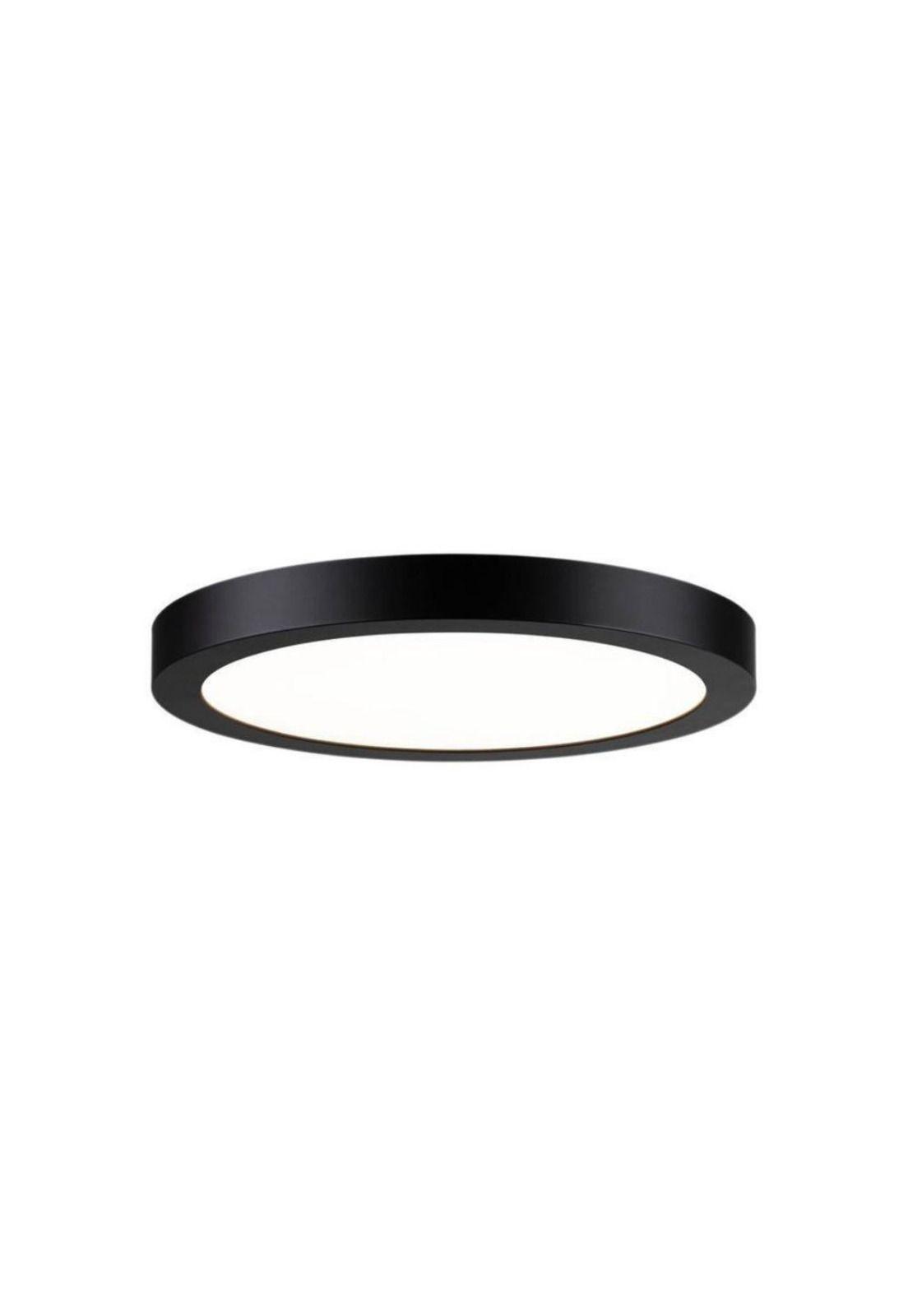 PLAFON PANEL LED 18W NEGRO REDONDO 3000K-2